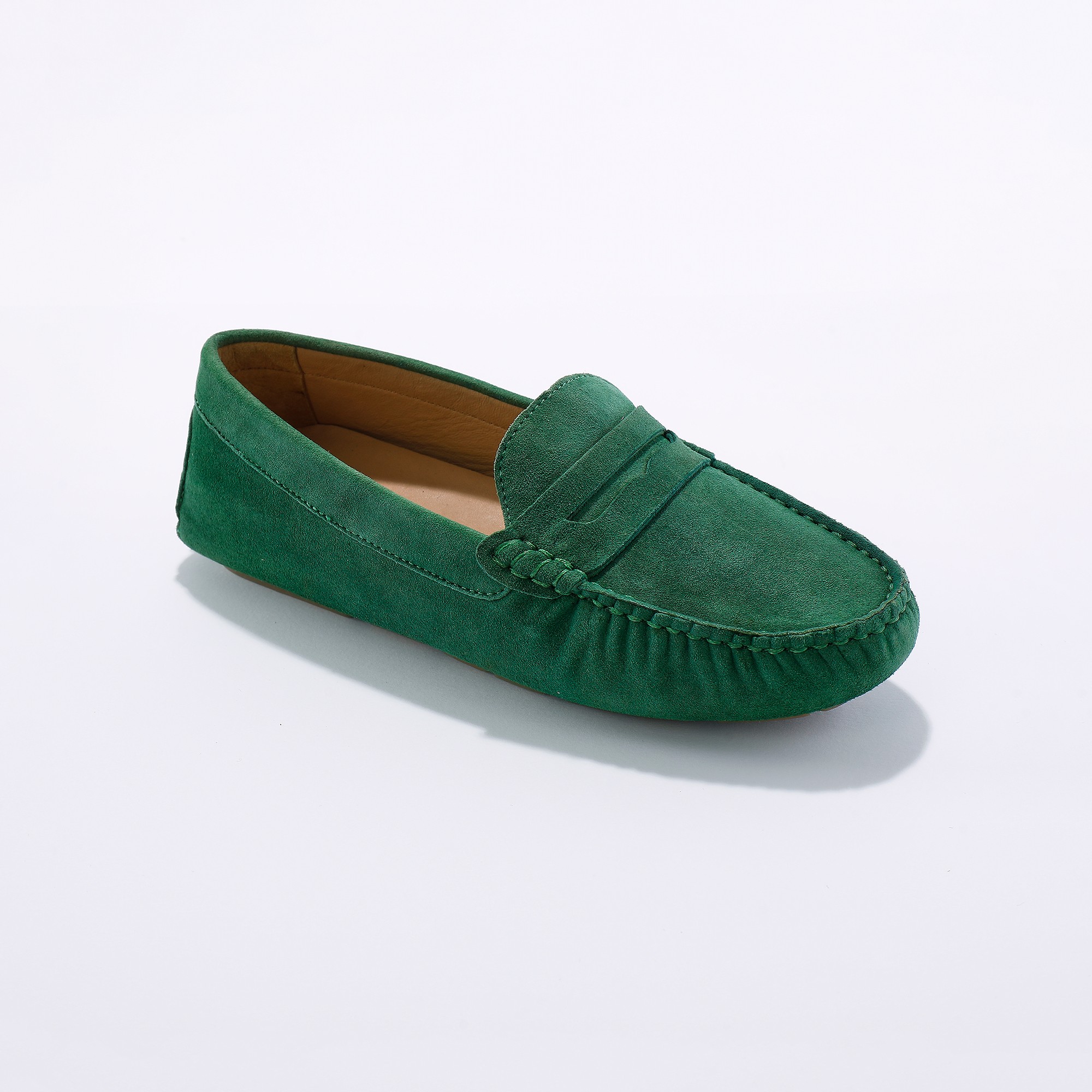 Mocassins En Cuir Velours - Blancheporte