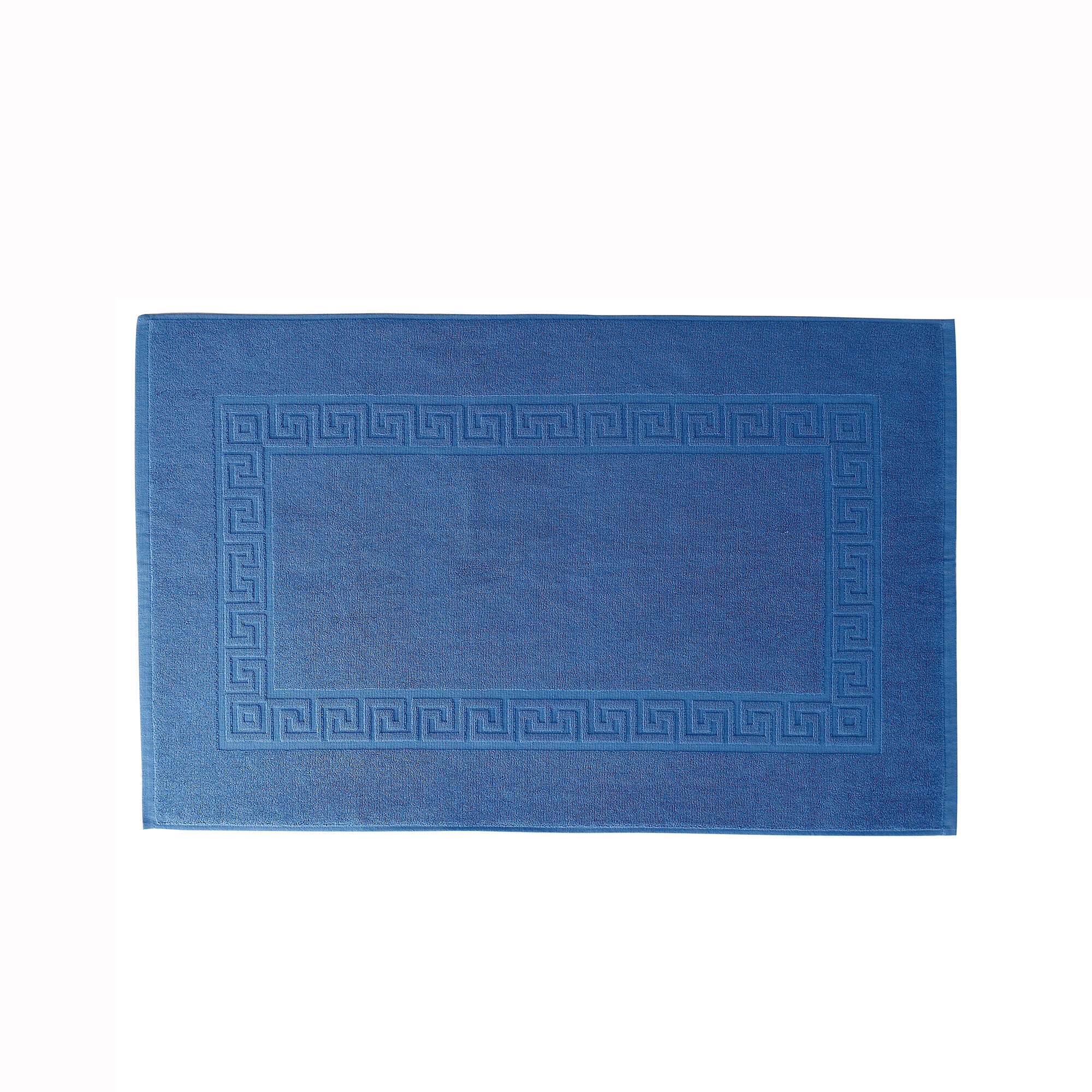 Tapis de bain éponge liteau motif frise grecque - Blancheporte