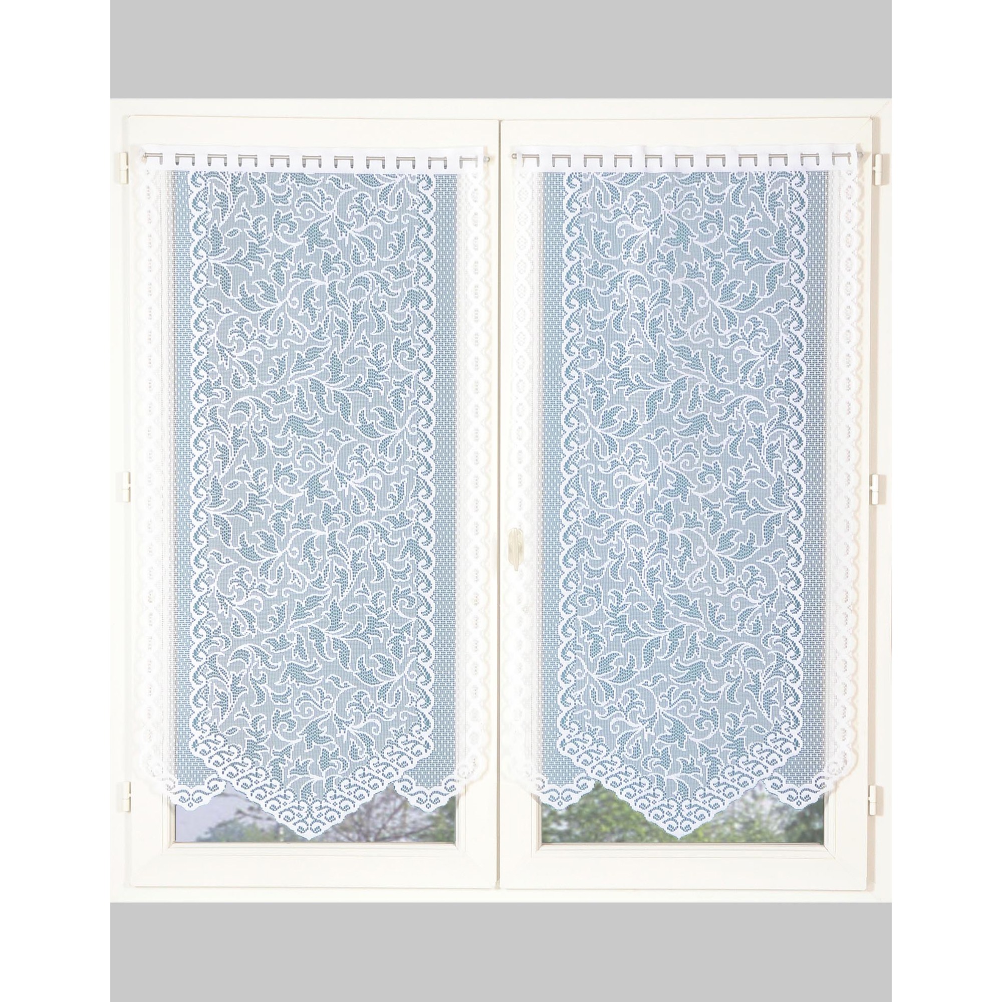 Vitrages Pointe Volutes - Paire - Blancheporte