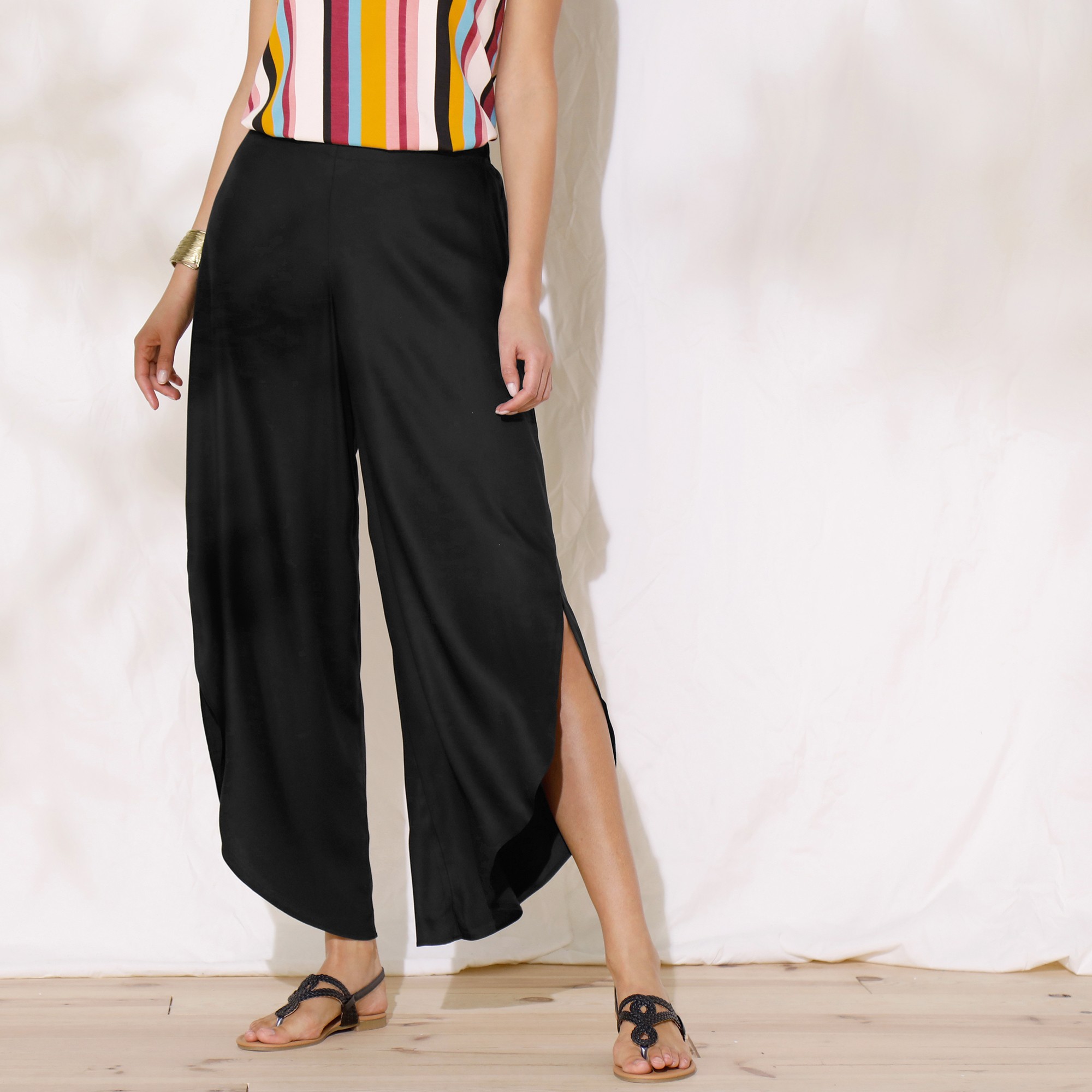 Pantalon Large Fendu - Blancheporte