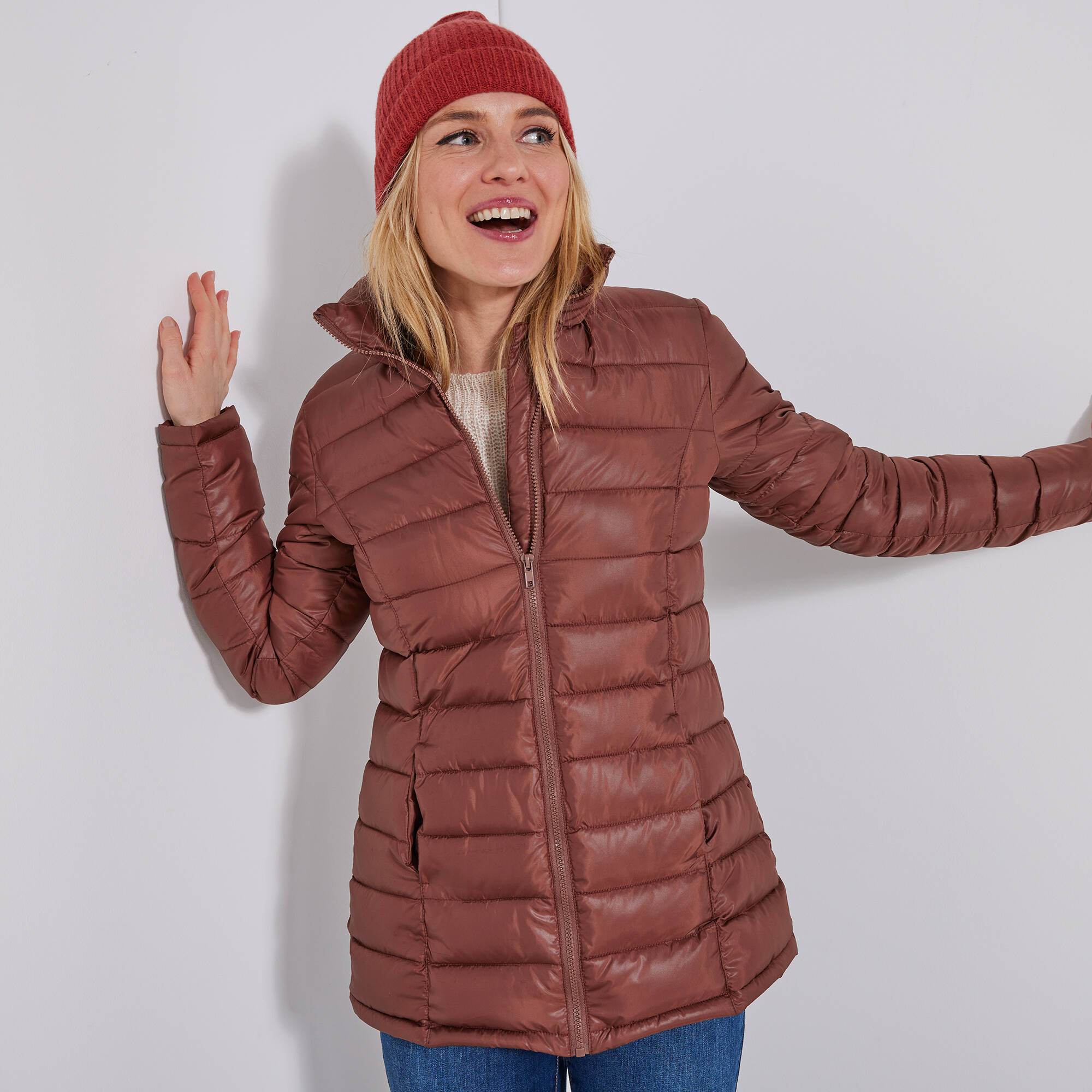 Doudoune chocolat femme best sale