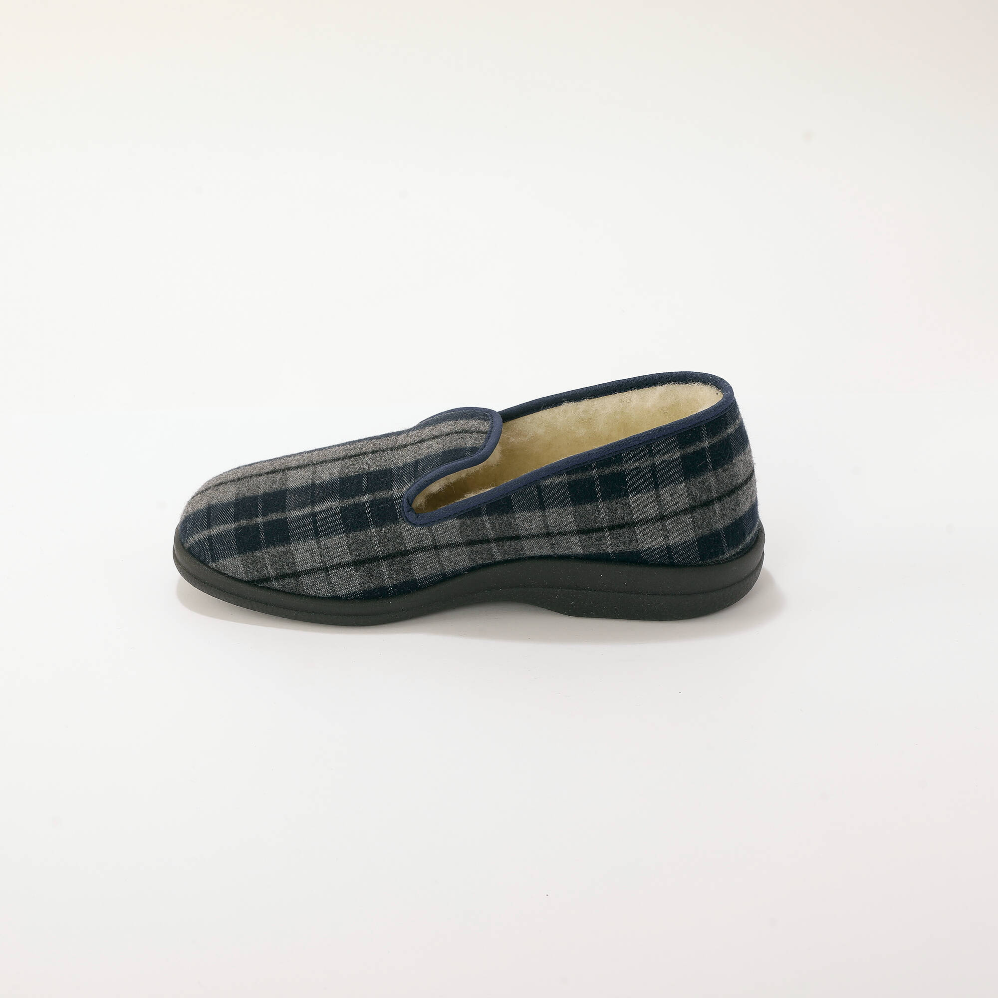 Chaussons homme carreaux fourres laine - Blancheporte 40$