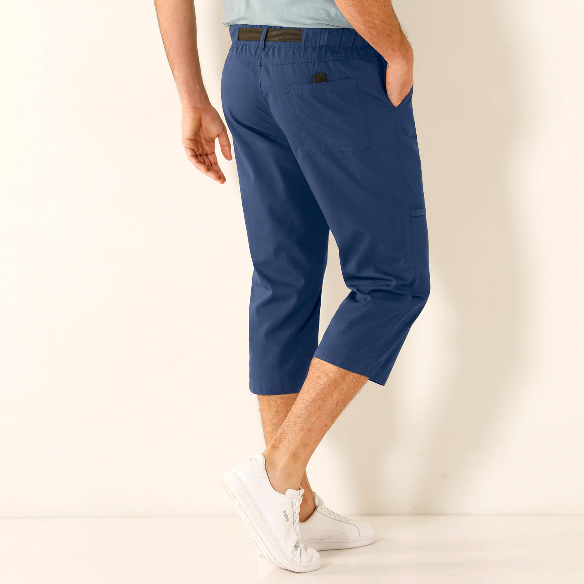 Pantacourt 34 lastiqu ceinture assortie - Blancheporte 33$