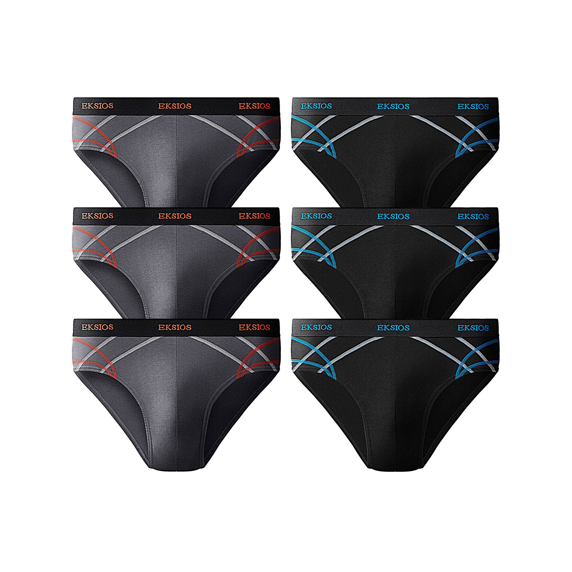Slip fermé élastiqué surpiqué taille confort - lot de 6 - Blancheporte