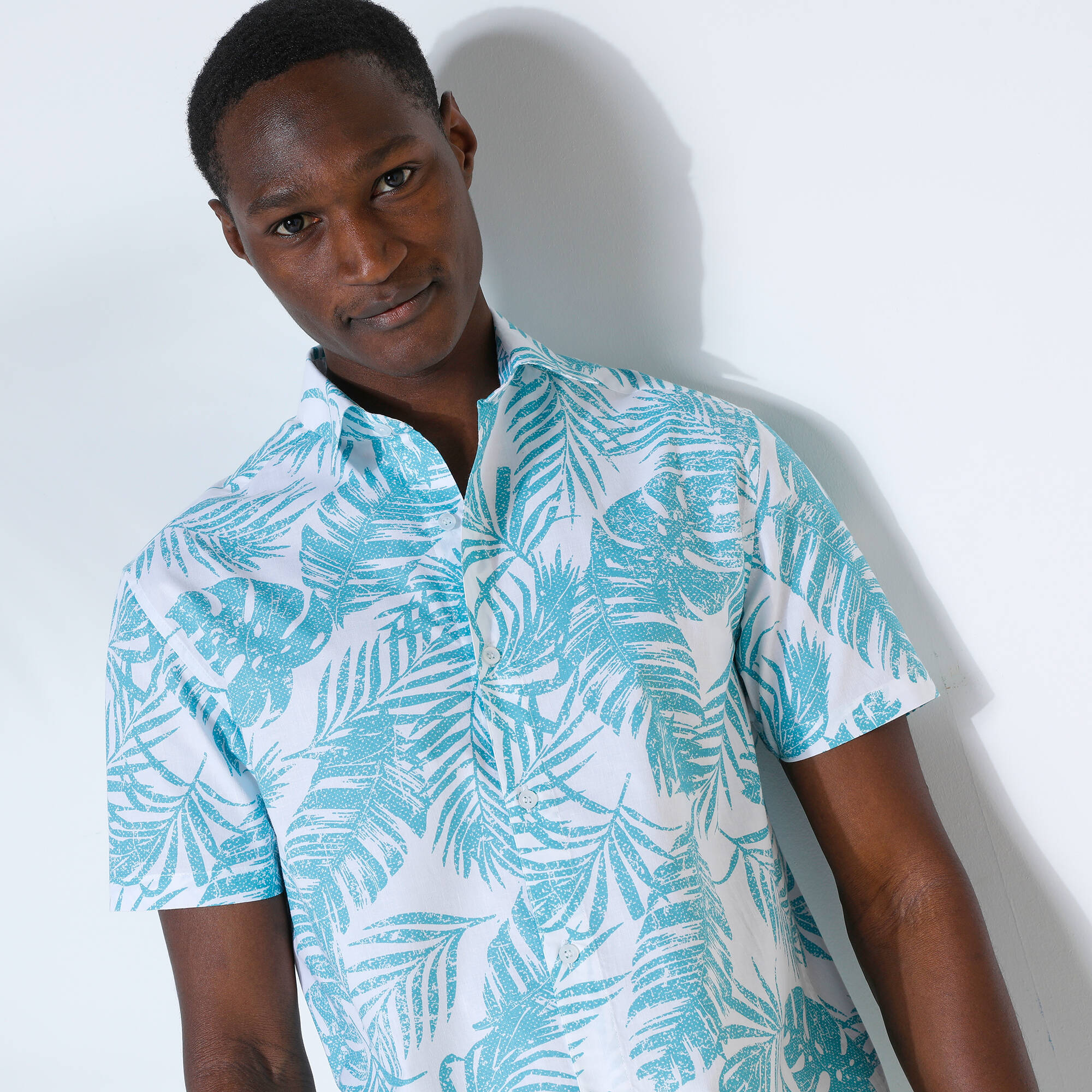 Chemise imprime manches courtes - Blancheporte 17$