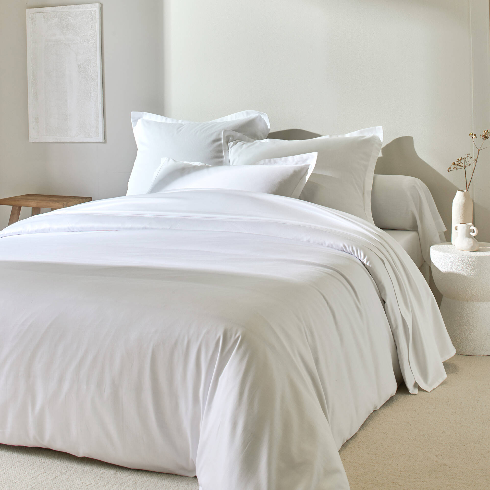 Linge de lit satin uni - Blancheporte