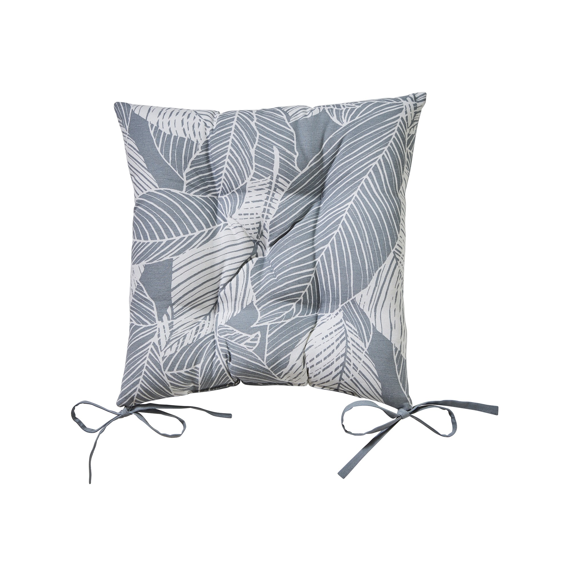 Galette De Chaise Carrée Imprimé Feuillage - Blancheporte