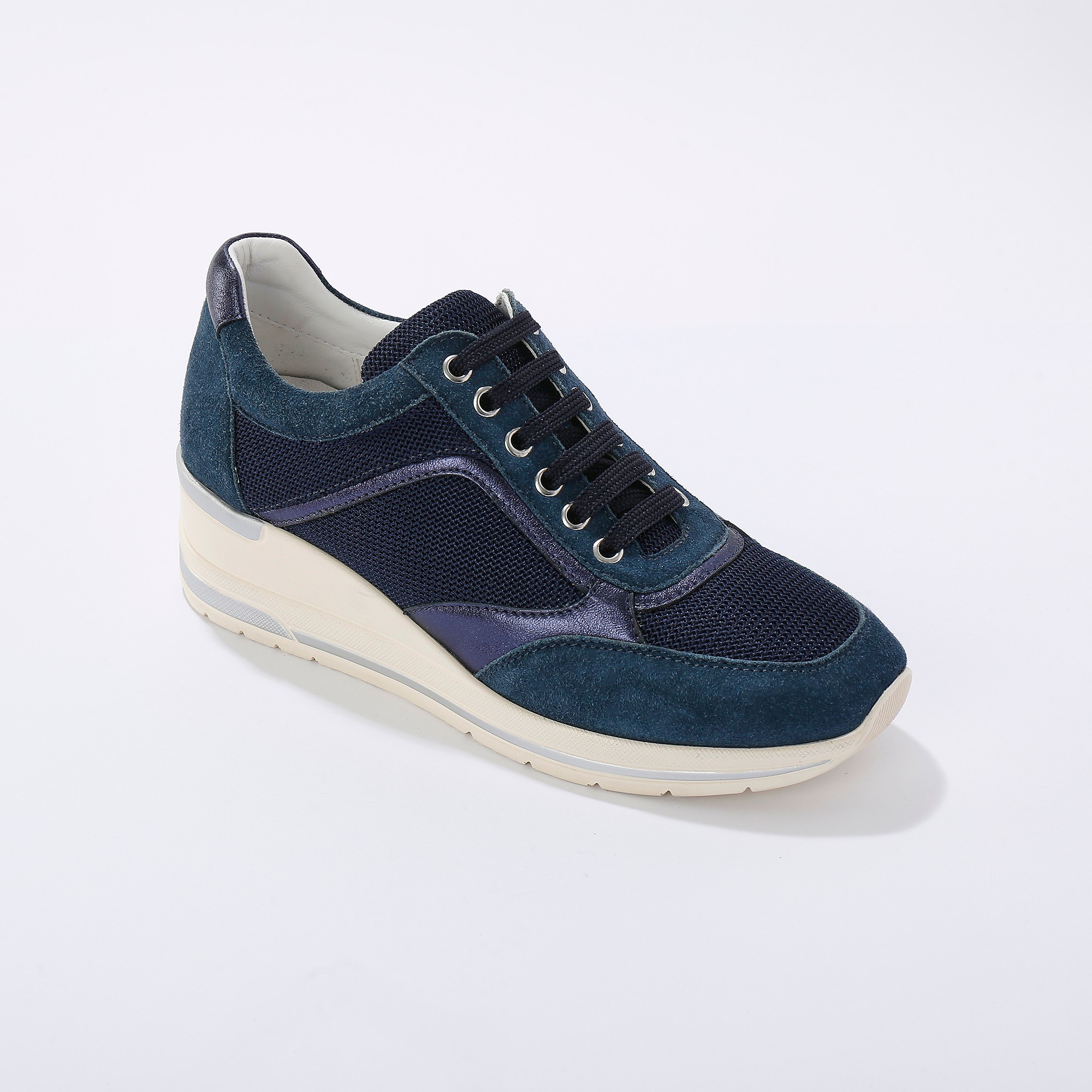 Baskets Compensées En Cuir Certifié Lwg - Blancheporte