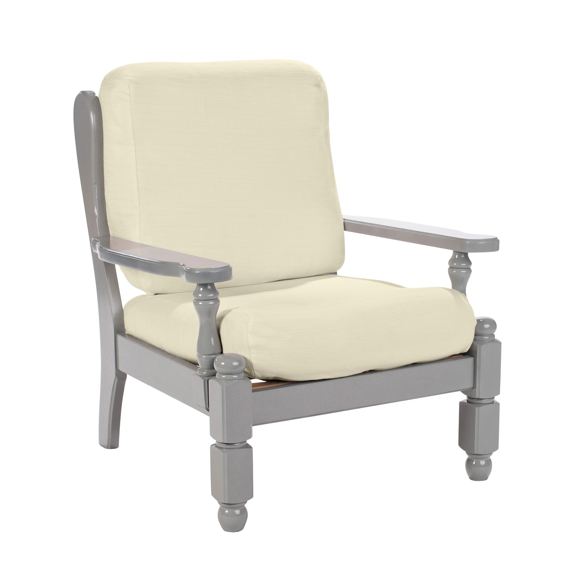 Housse Extensible Unie Spéciale Fauteuil Rustique - Blancheporte