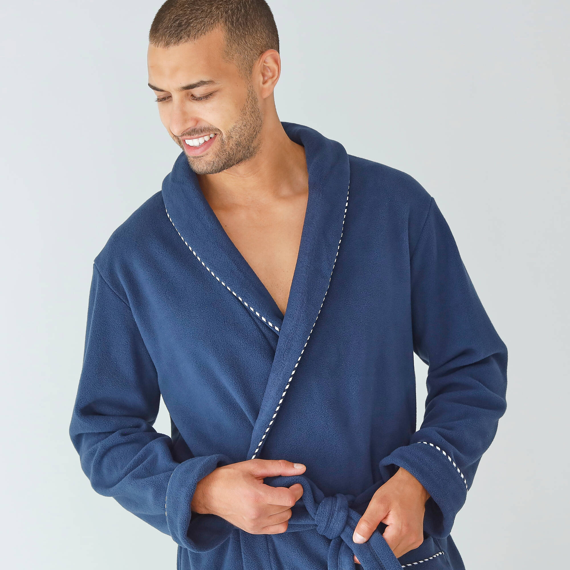 Robe de chambre courte maille polaire - Blancheporte 38$