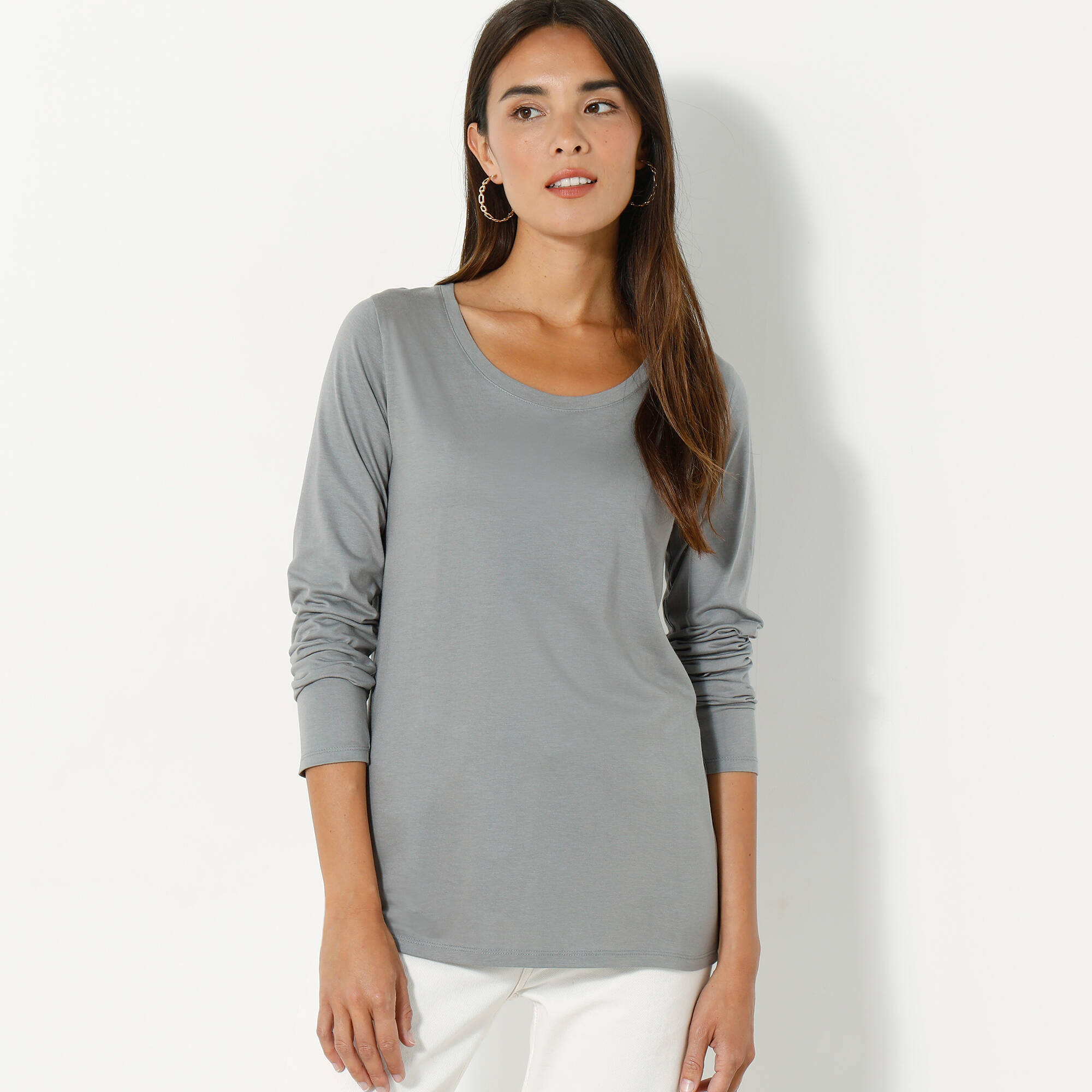 Tee shirt manches longues femme blancheporte new arrivals