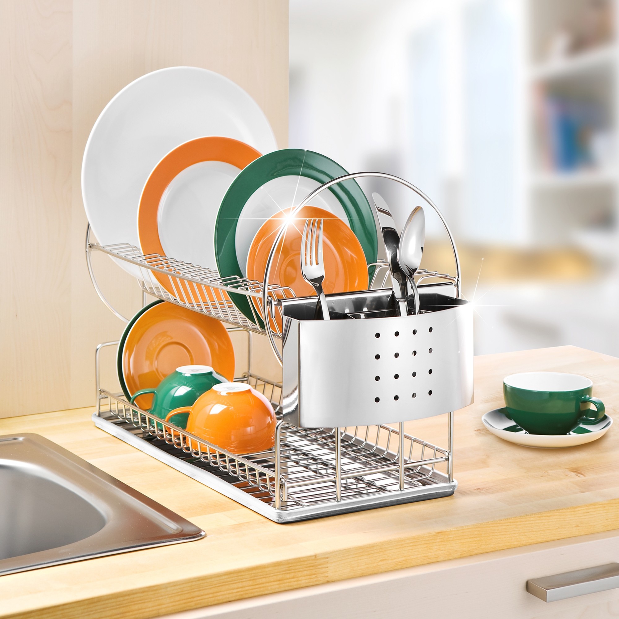 Egouttoir Vaisselle 2 Niveaux - Blancheporte