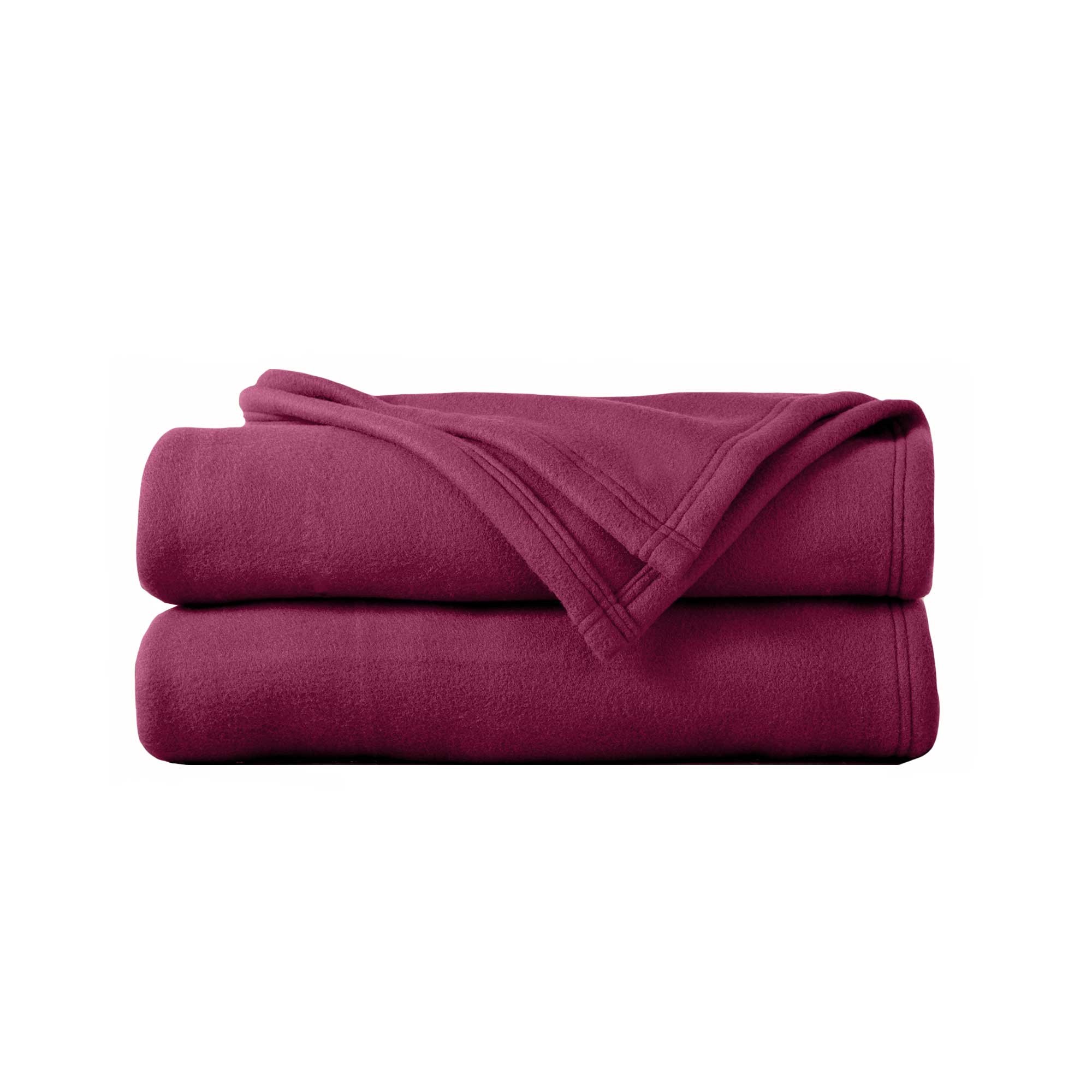 Couverture polaire Thermotec® qualité luxe 450g/m2 - Couverture 2 Personnes : 240x260 Cm - Violet -