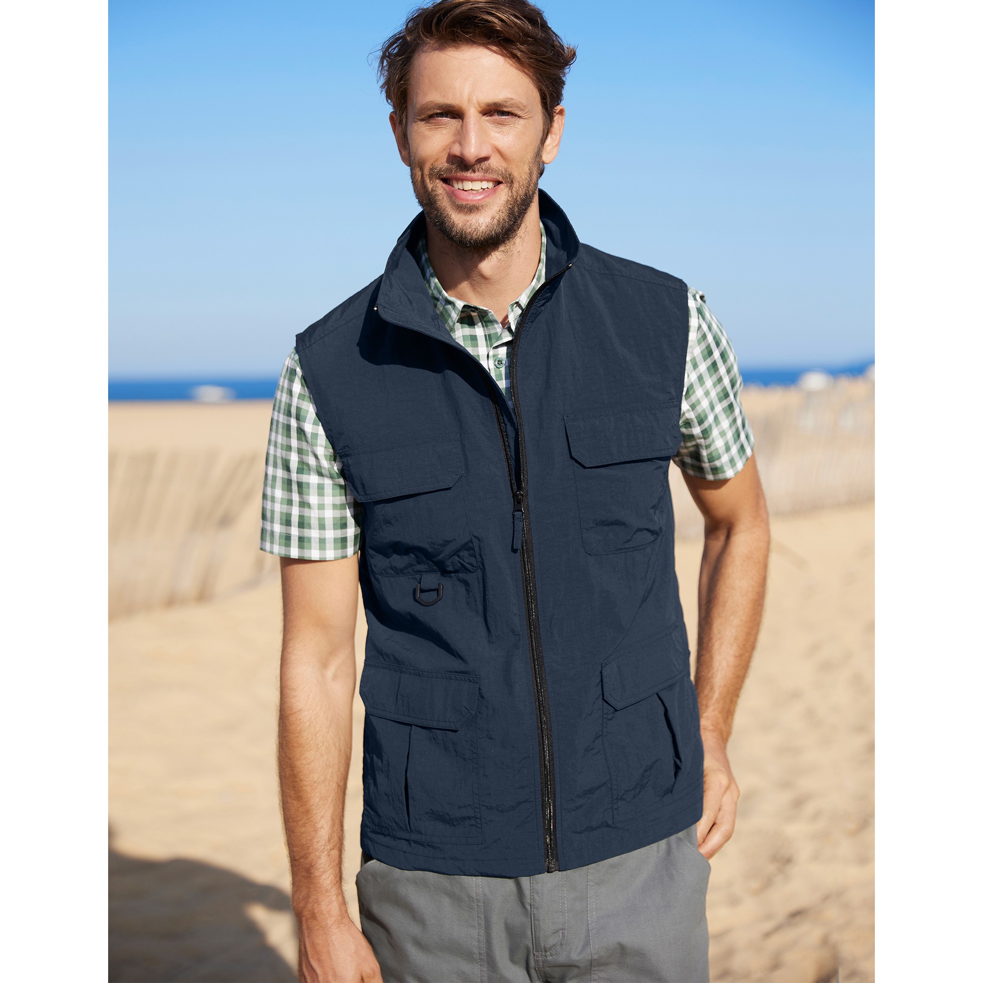 Gilet multipoches outlet go sport