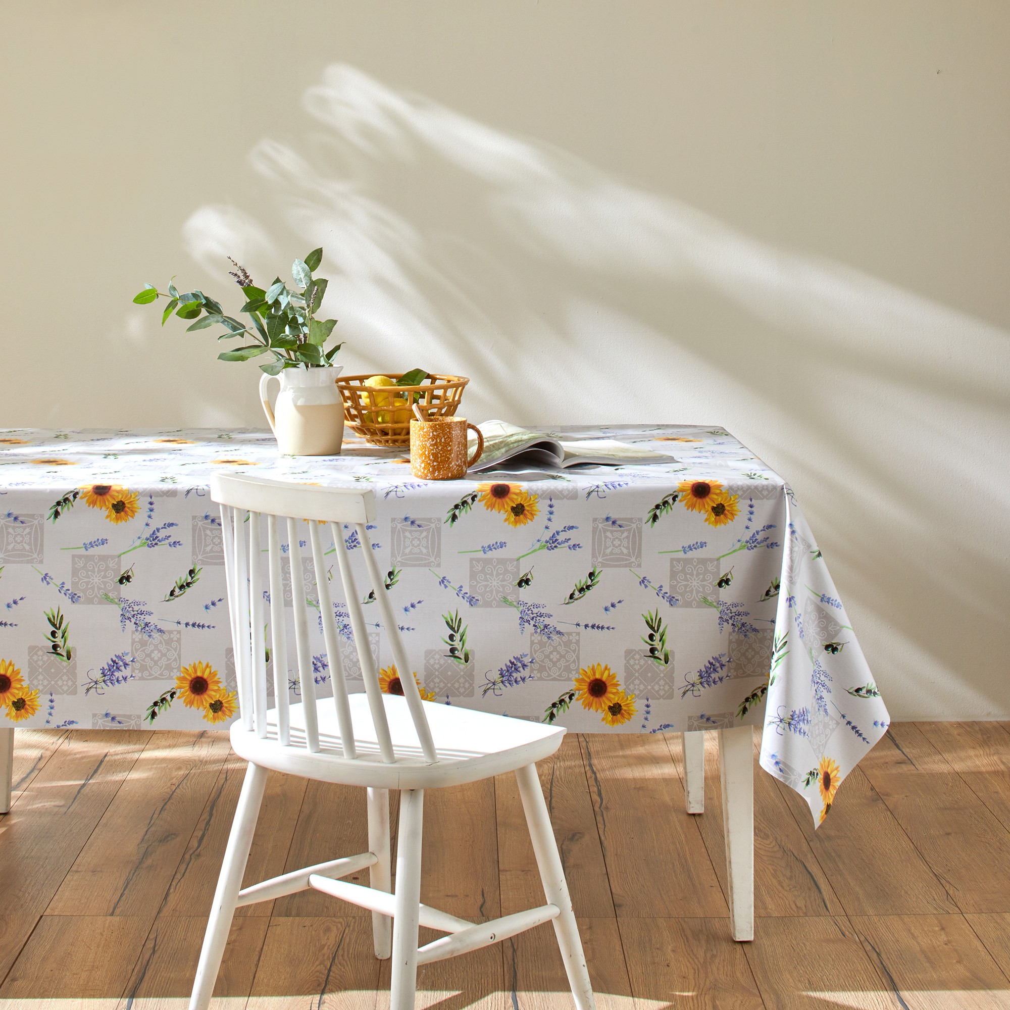 Nappe Toile Cirée Imprimé Lavande - Blancheporte