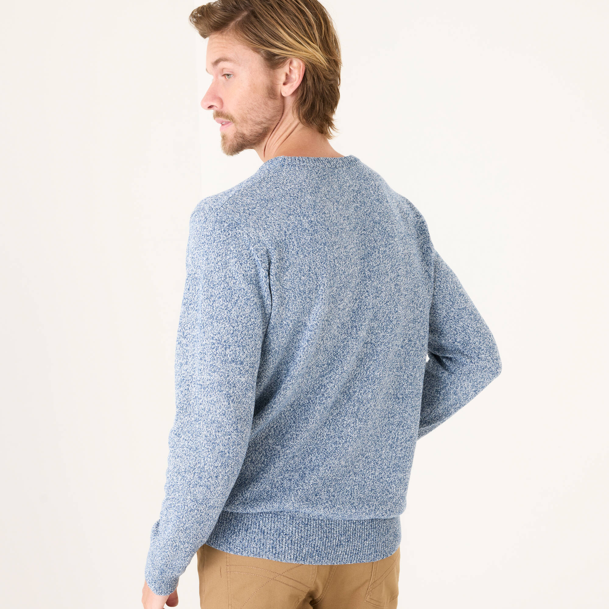 Pull coton moulin col rond - Blancheporte 11 €