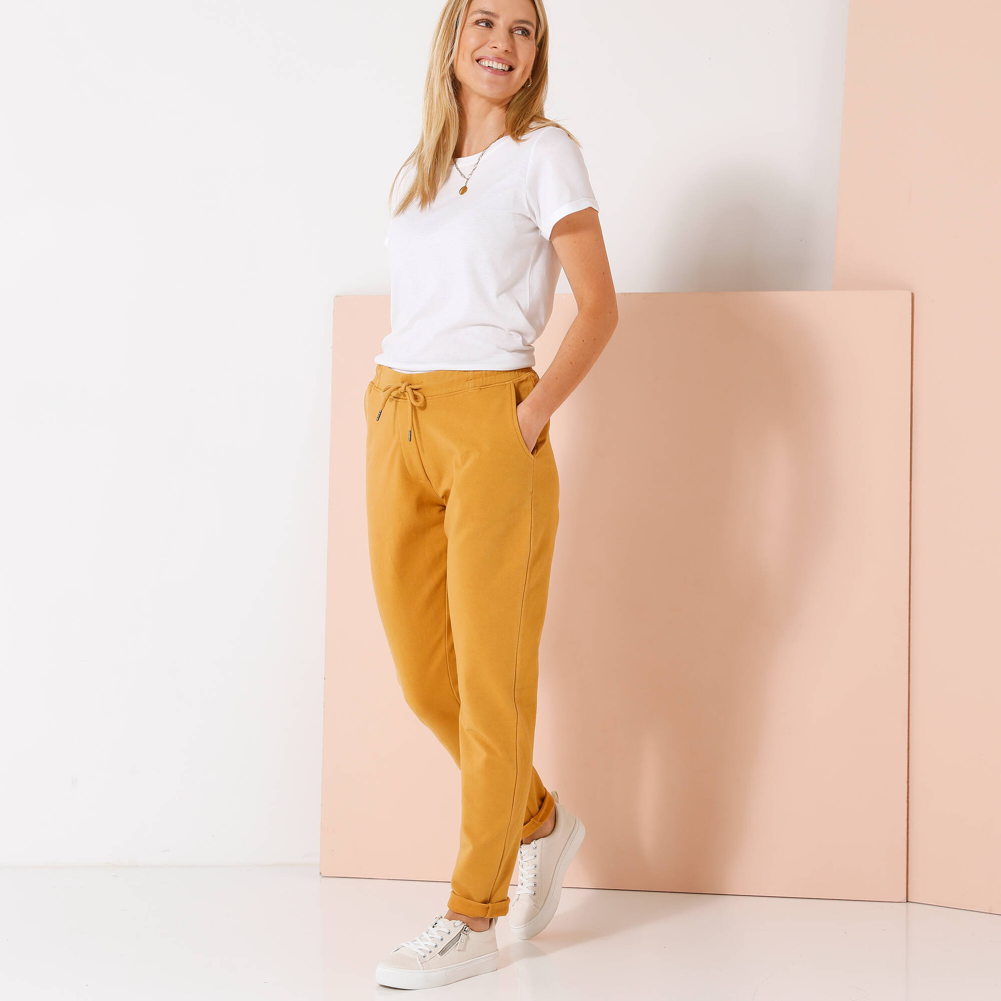 Pantalon jogpant ceinture lastique molleton - Blancheporte 18$