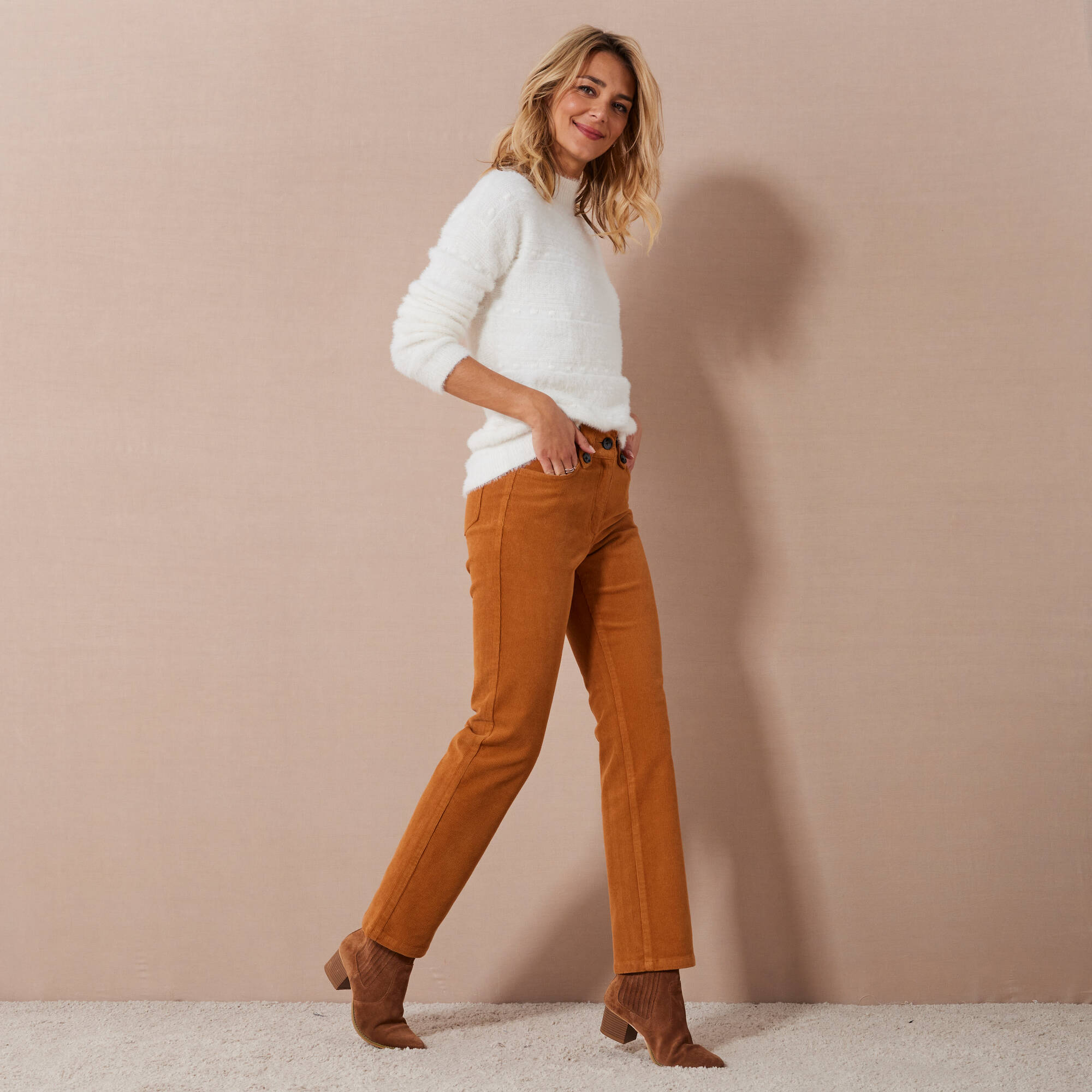 Blancheporte pantalon velours femme new arrivals