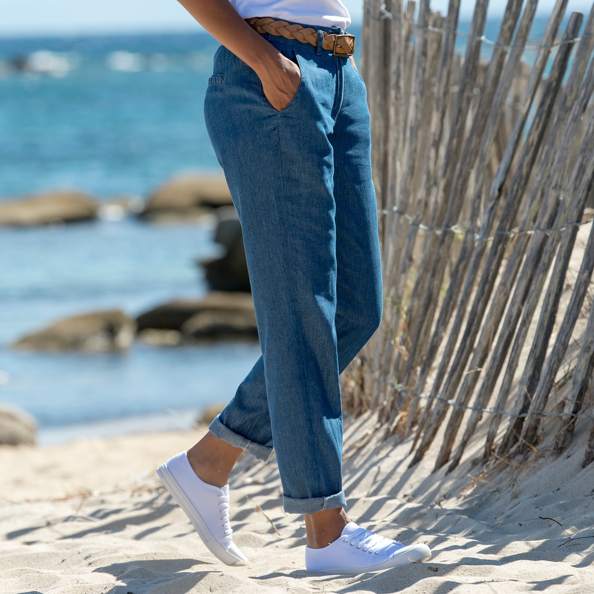 Jean online leger femme
