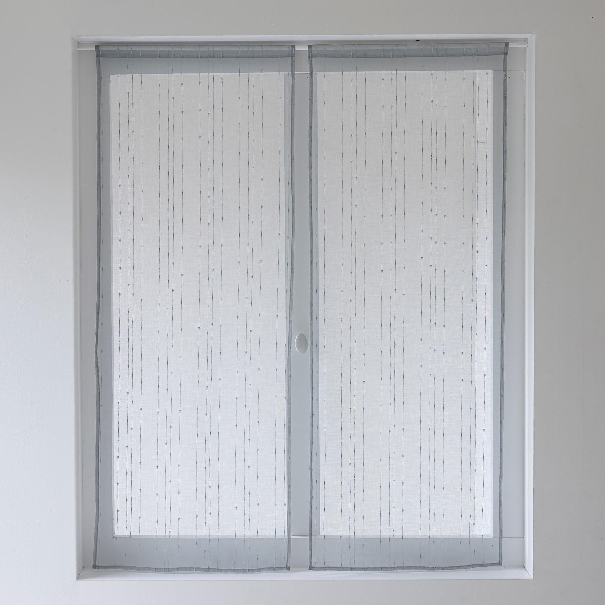 Vitrage Étamine Fils Fantaisie - La Paire - Blancheporte