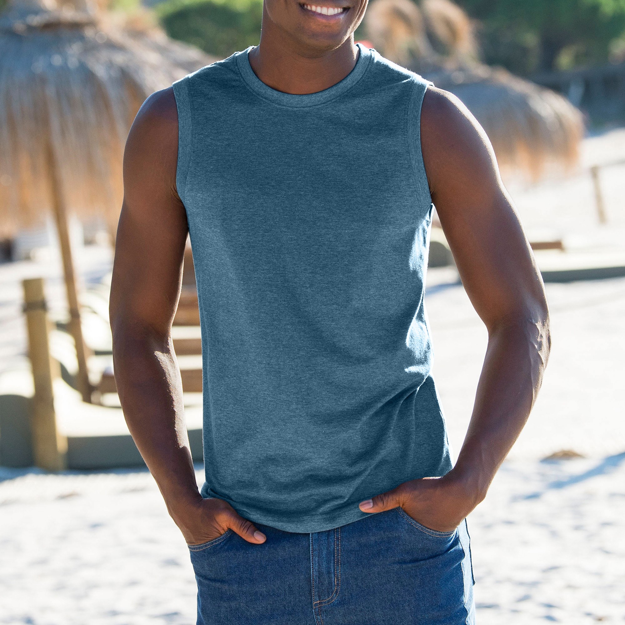 T-shirt Col Rond Sans Manches - Lot De 3 - Blancheporte