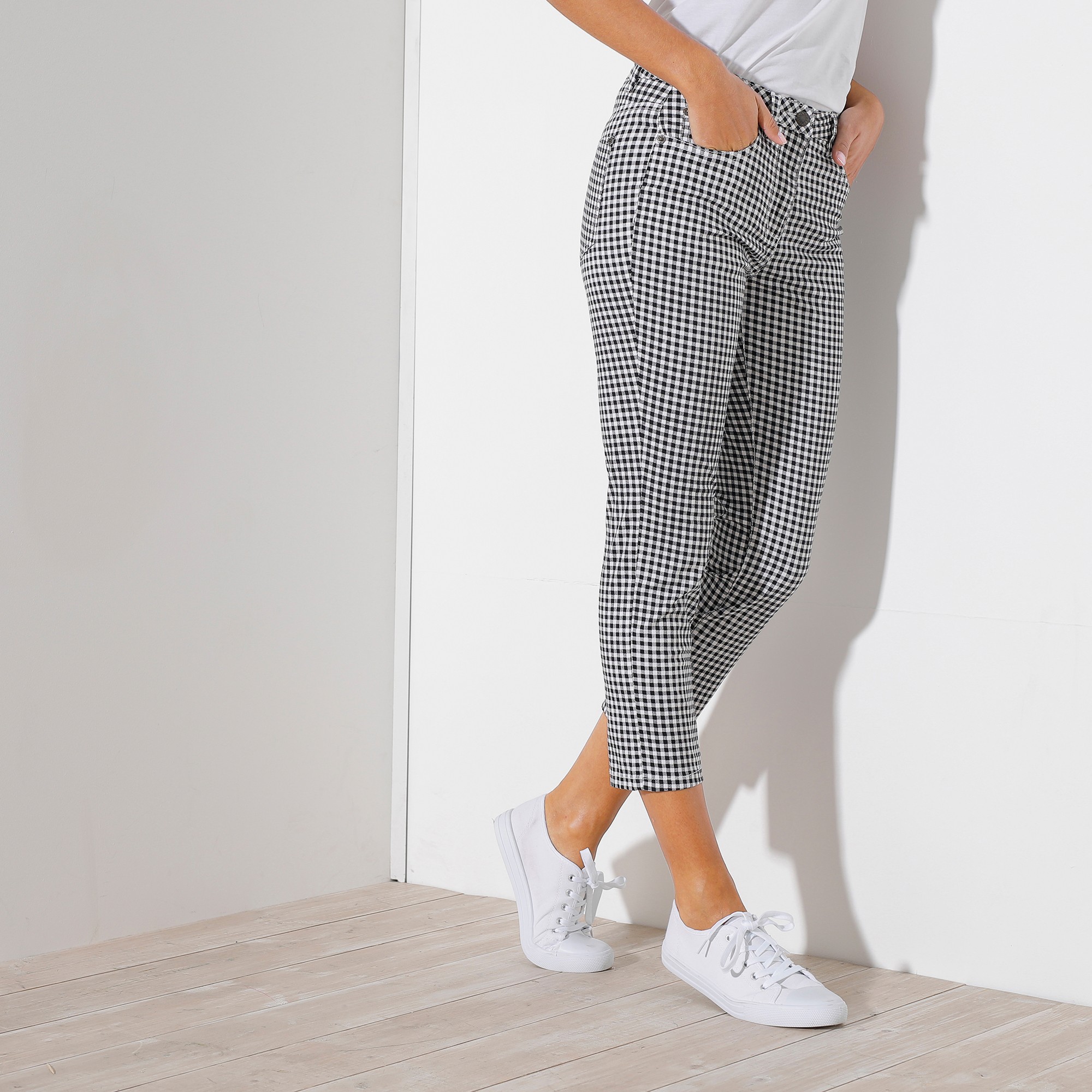 Pantacourt femme sales blancheporte