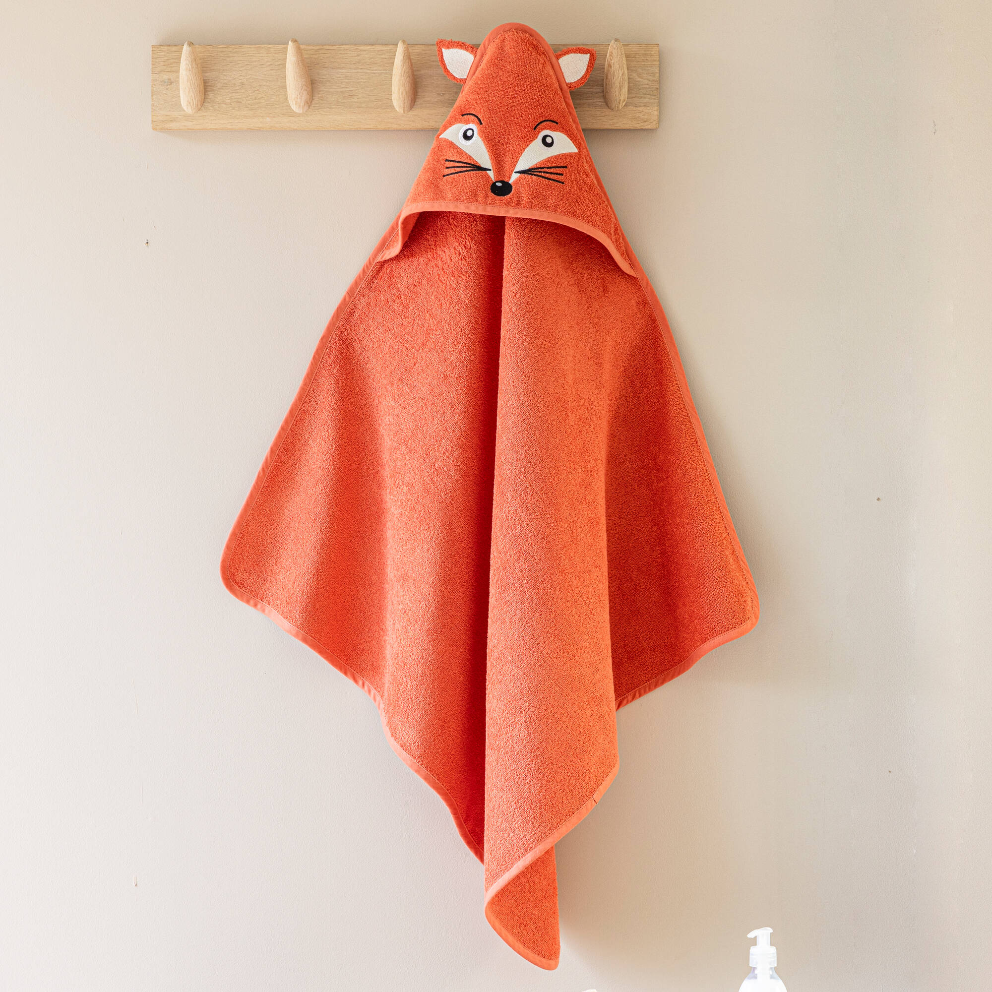 Poncho De Bain Enfant Renard - Capuche Avec Oreilles, Épaisseur Douce, Sortie Piscine Ou Plage - 1