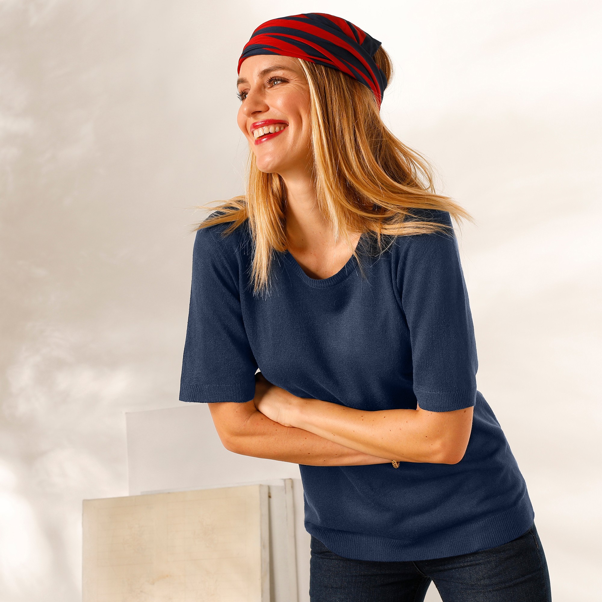 Pull Uni, Manches Courtes - Blancheporte