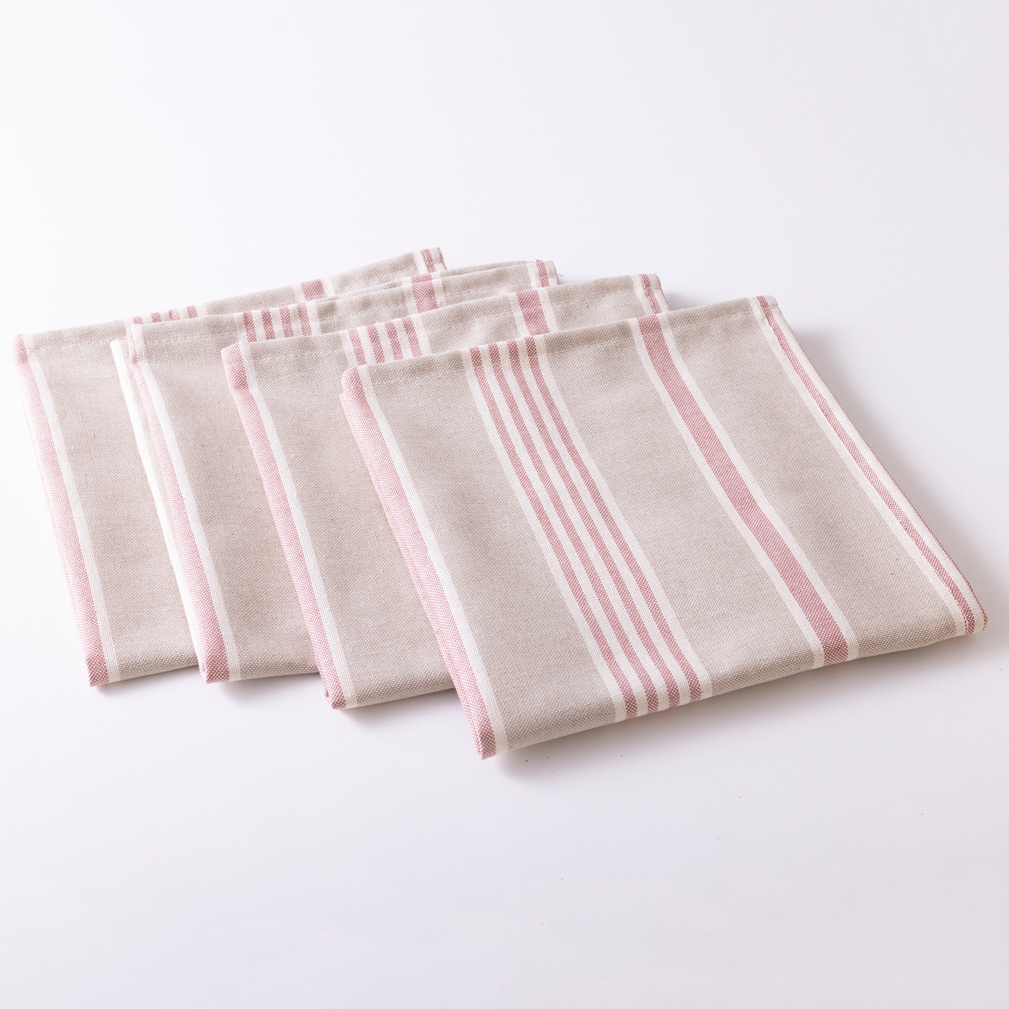 Serviettes De Table Rayées - Lot De 4 - Blancheporte