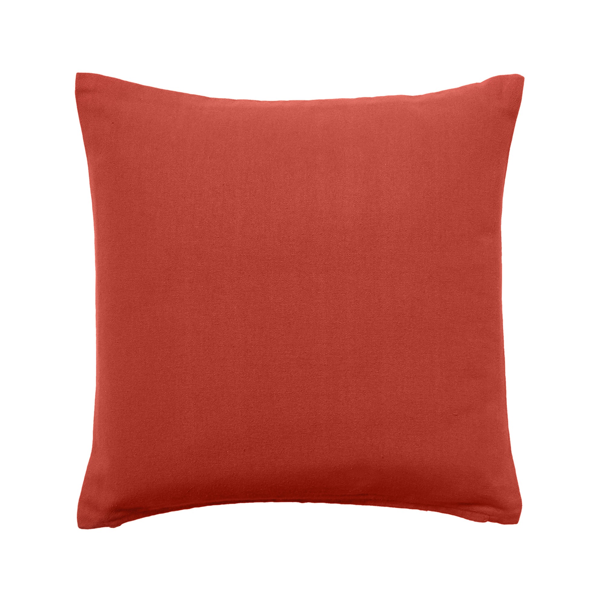 Housse de coussin unie bachette - Lot De 2 Housses De Coussin : 35x60cm - Orange - Colombine
