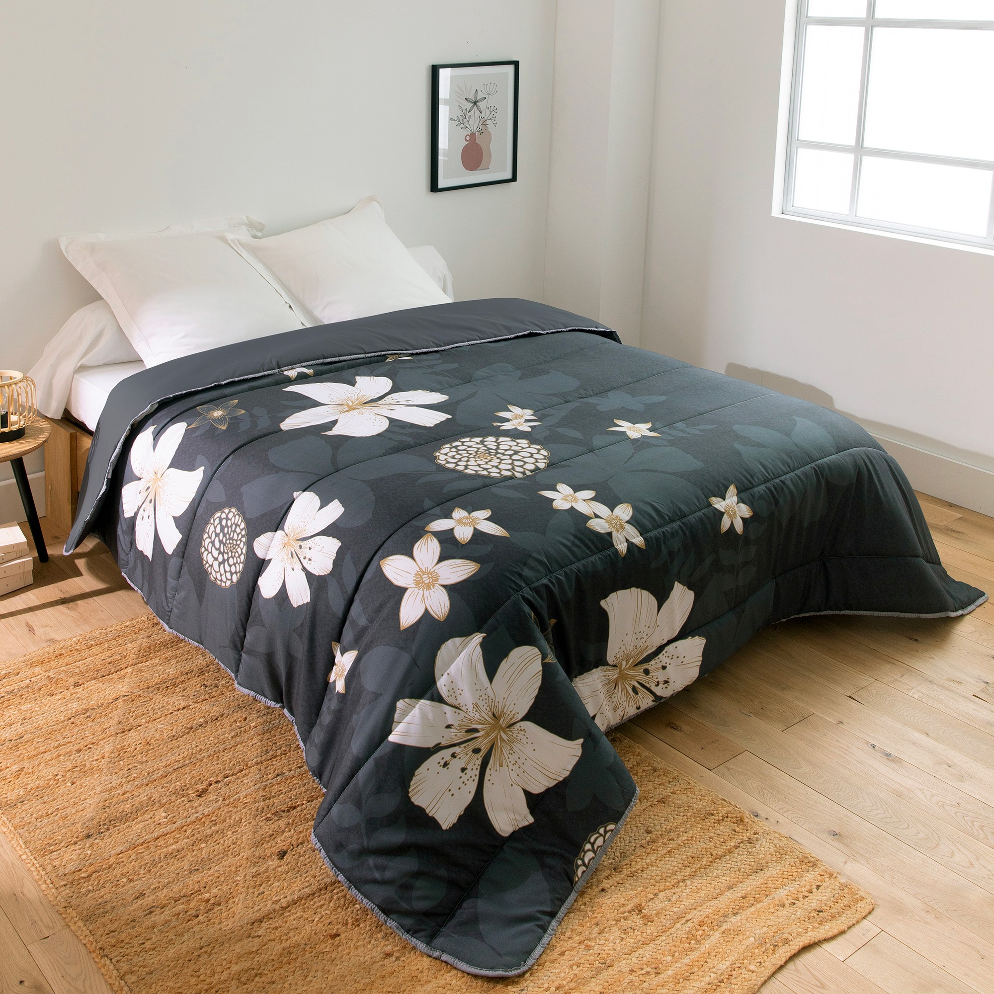 Couette Coton Imprimée Lys 400g/m2 - Blancheporte