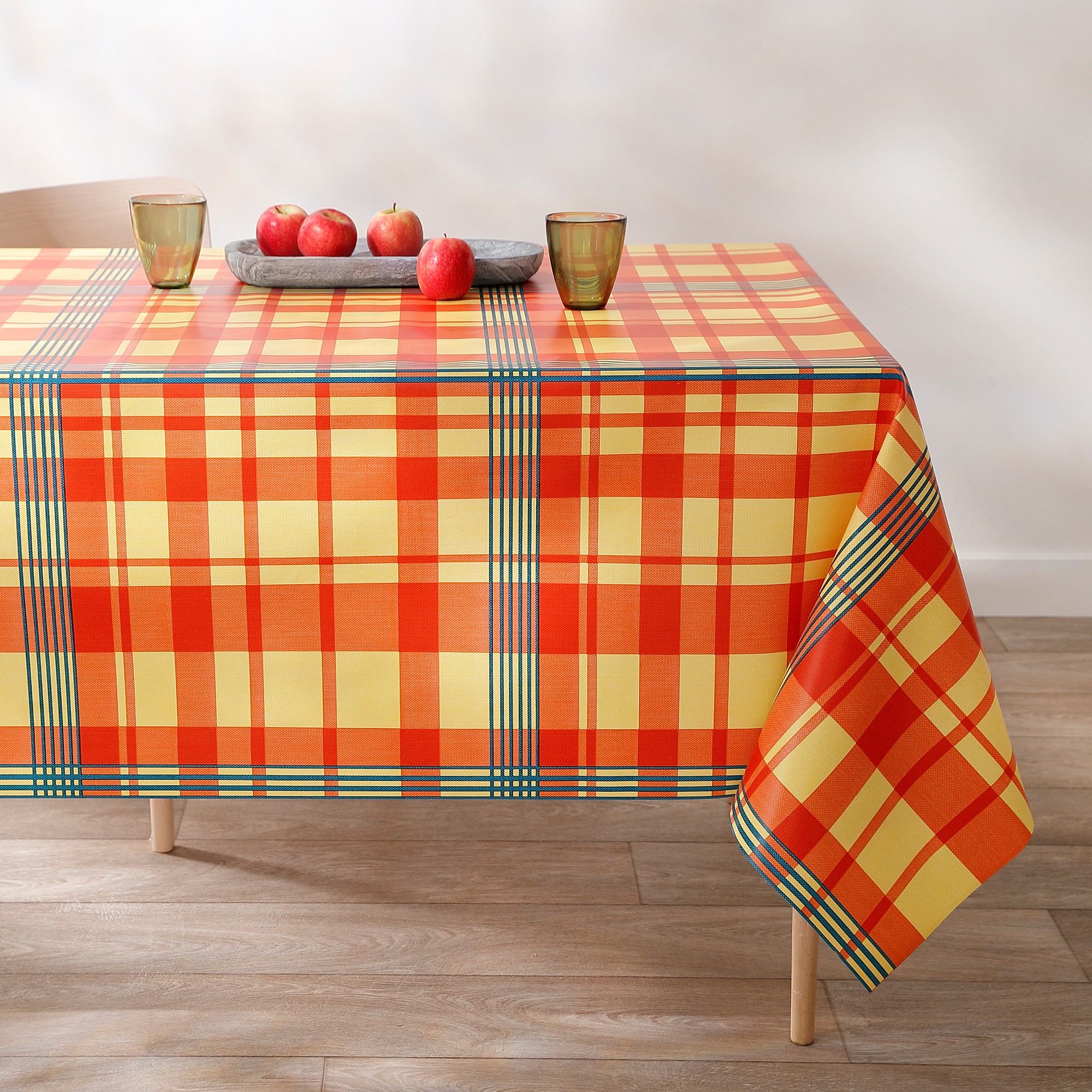 Nappe Toile Cirée Imprimé Madras - Blancheporte