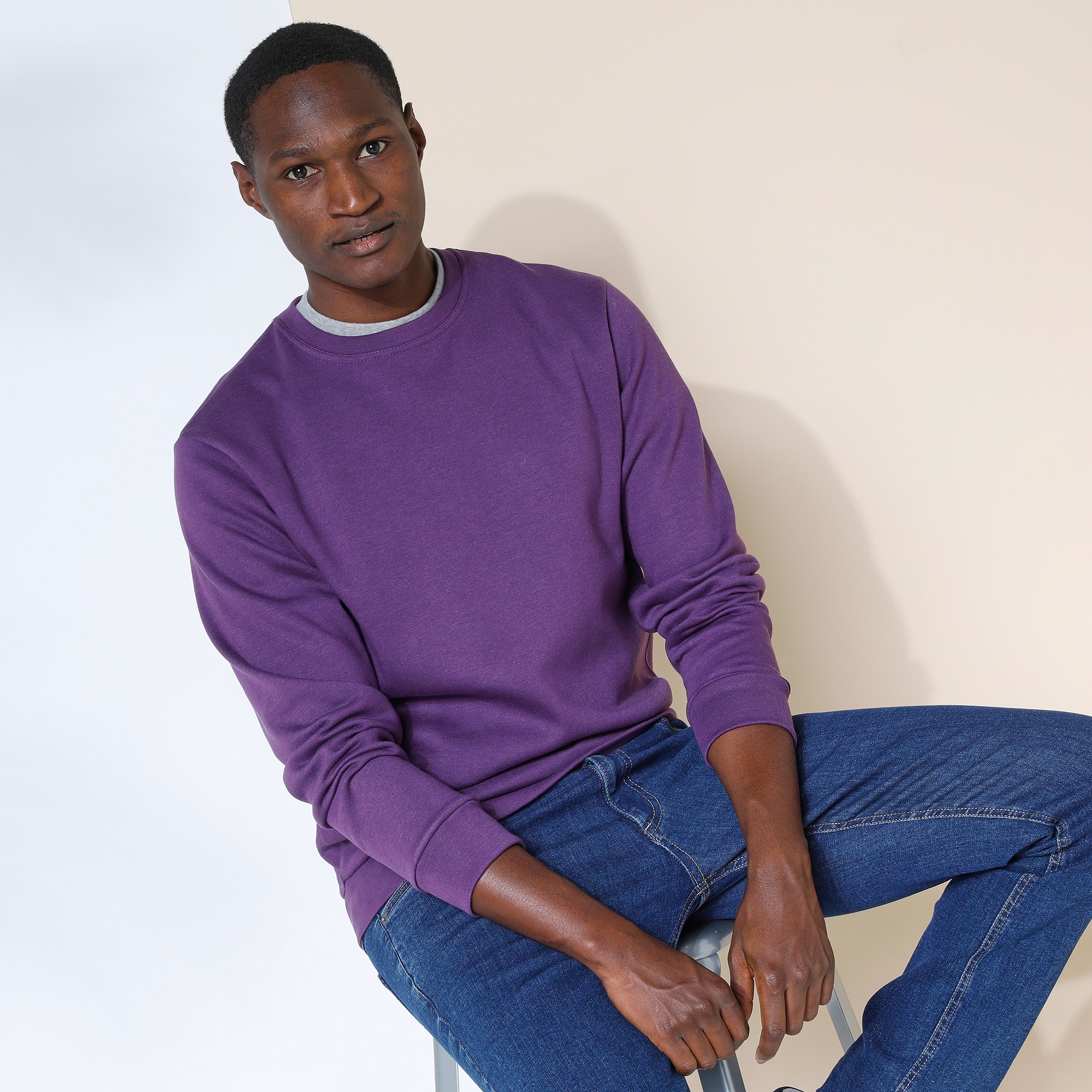 Sweat Molleton Col Rond - Blancheporte