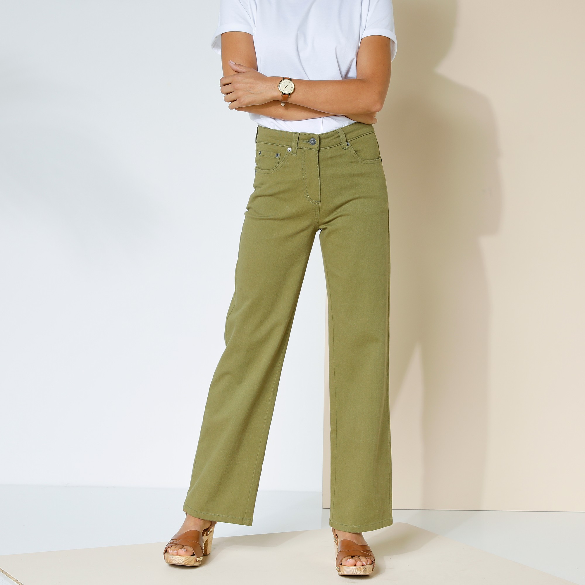 Pantalon Large Stretch - Petite Stature - Blancheporte