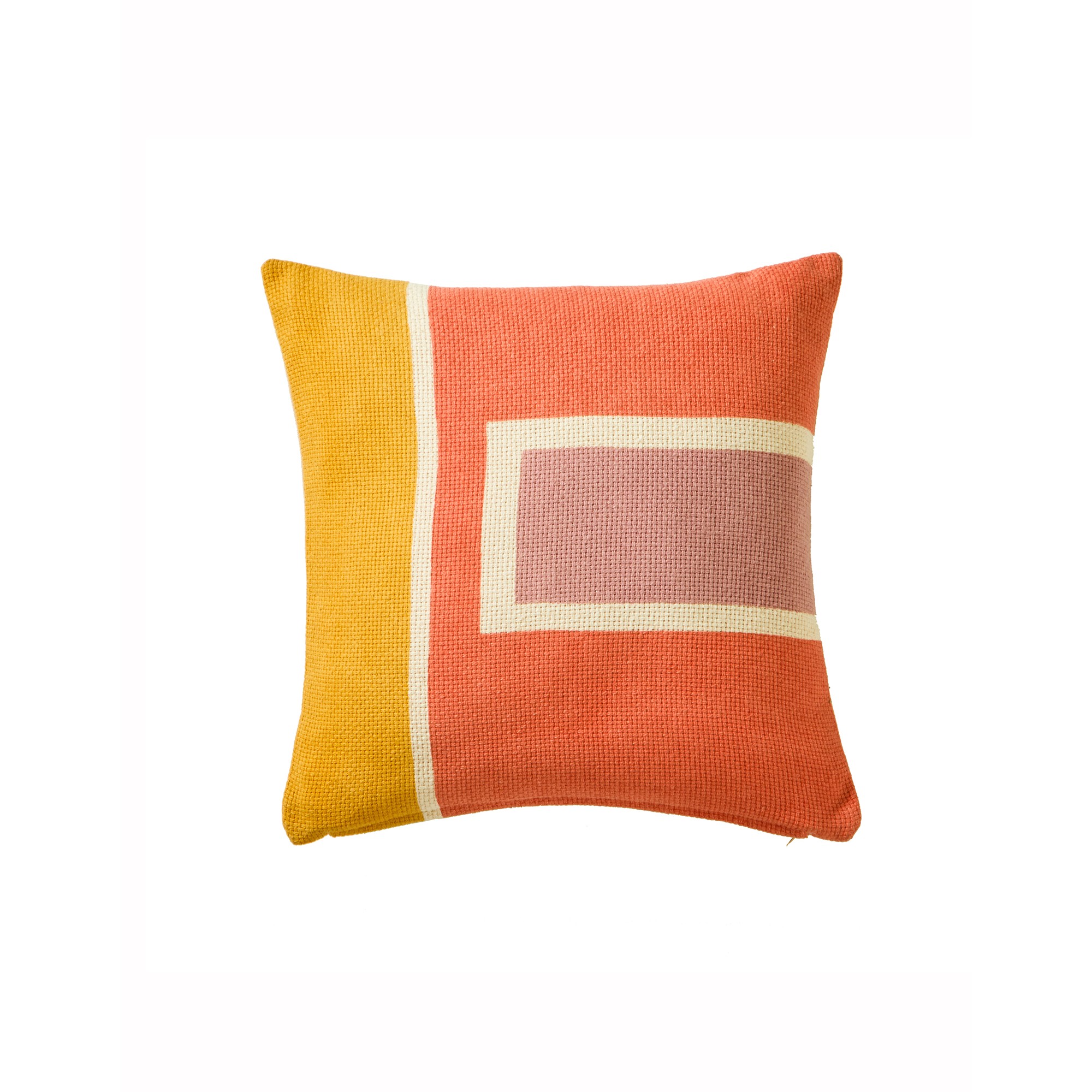 Coussin Carré Imprimé Color Block - Blancheporte
