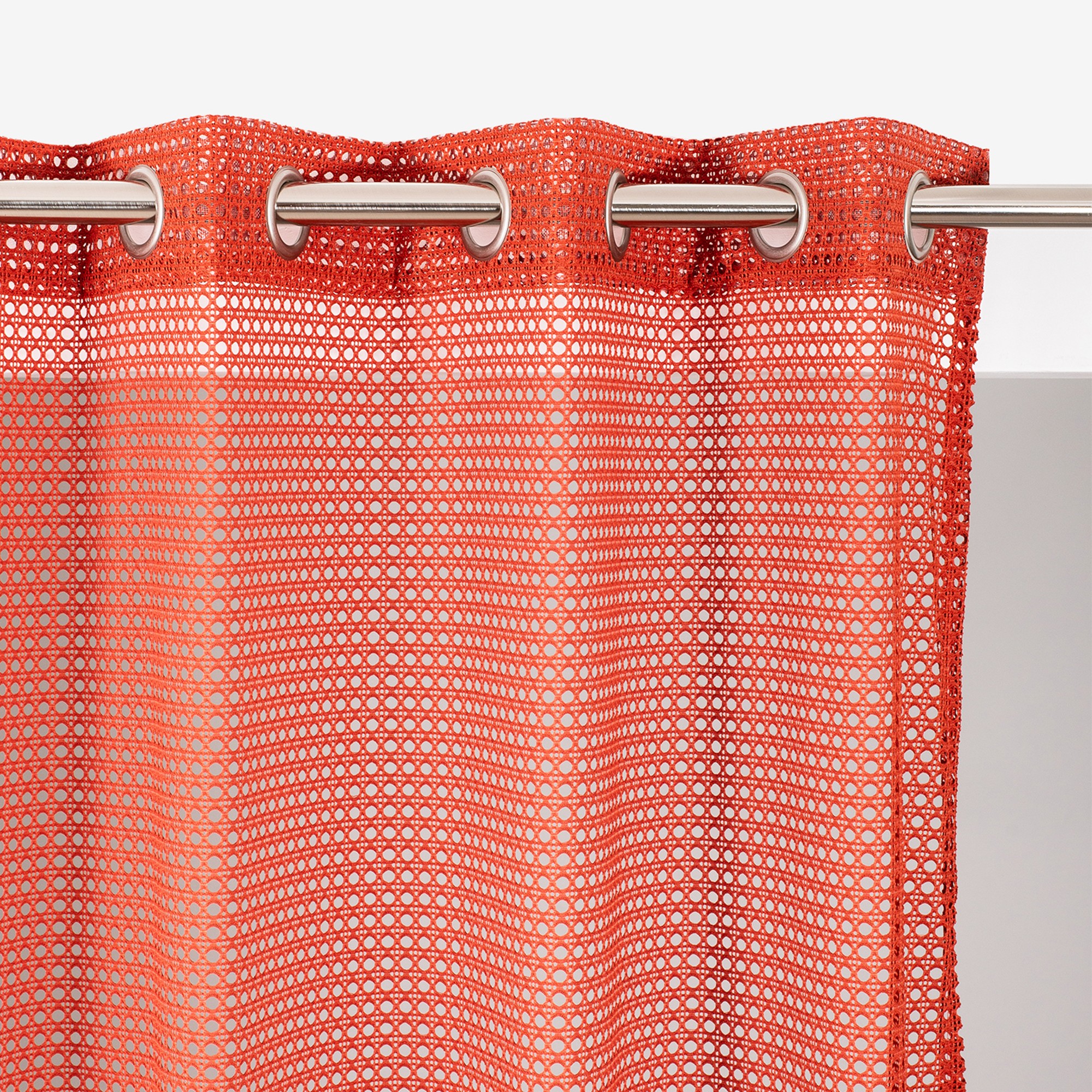 Rideau Panneau Brodé Effet Cannage - Blancheporte