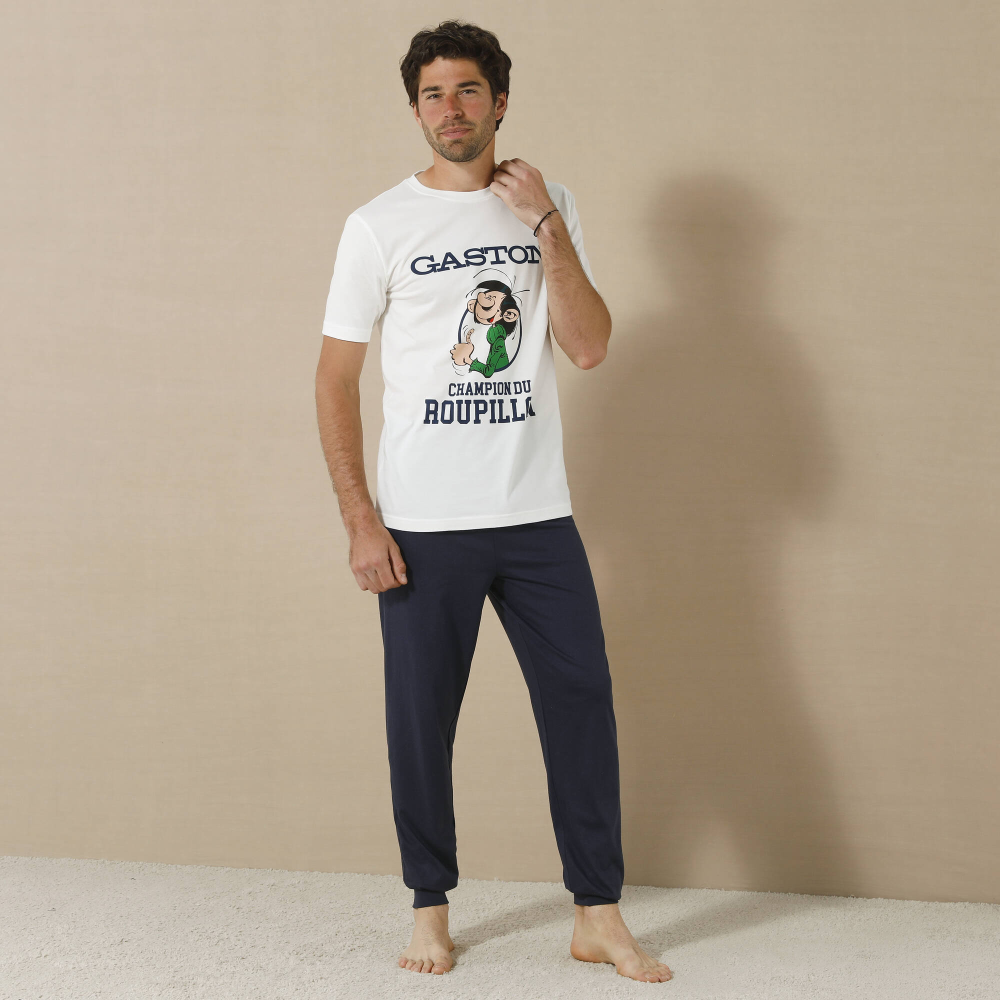 Pyjama col rond Gaston Lagaffe