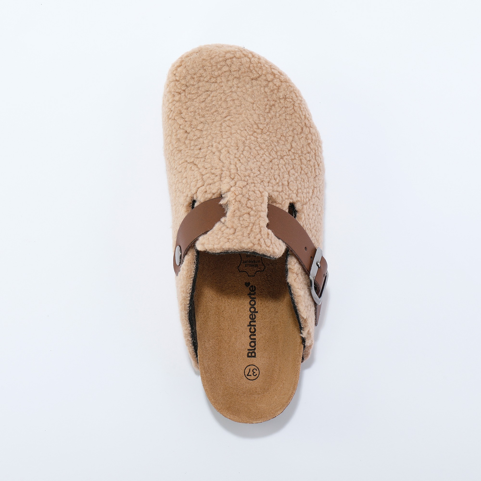 Blanche porte pantoufles best sale femme