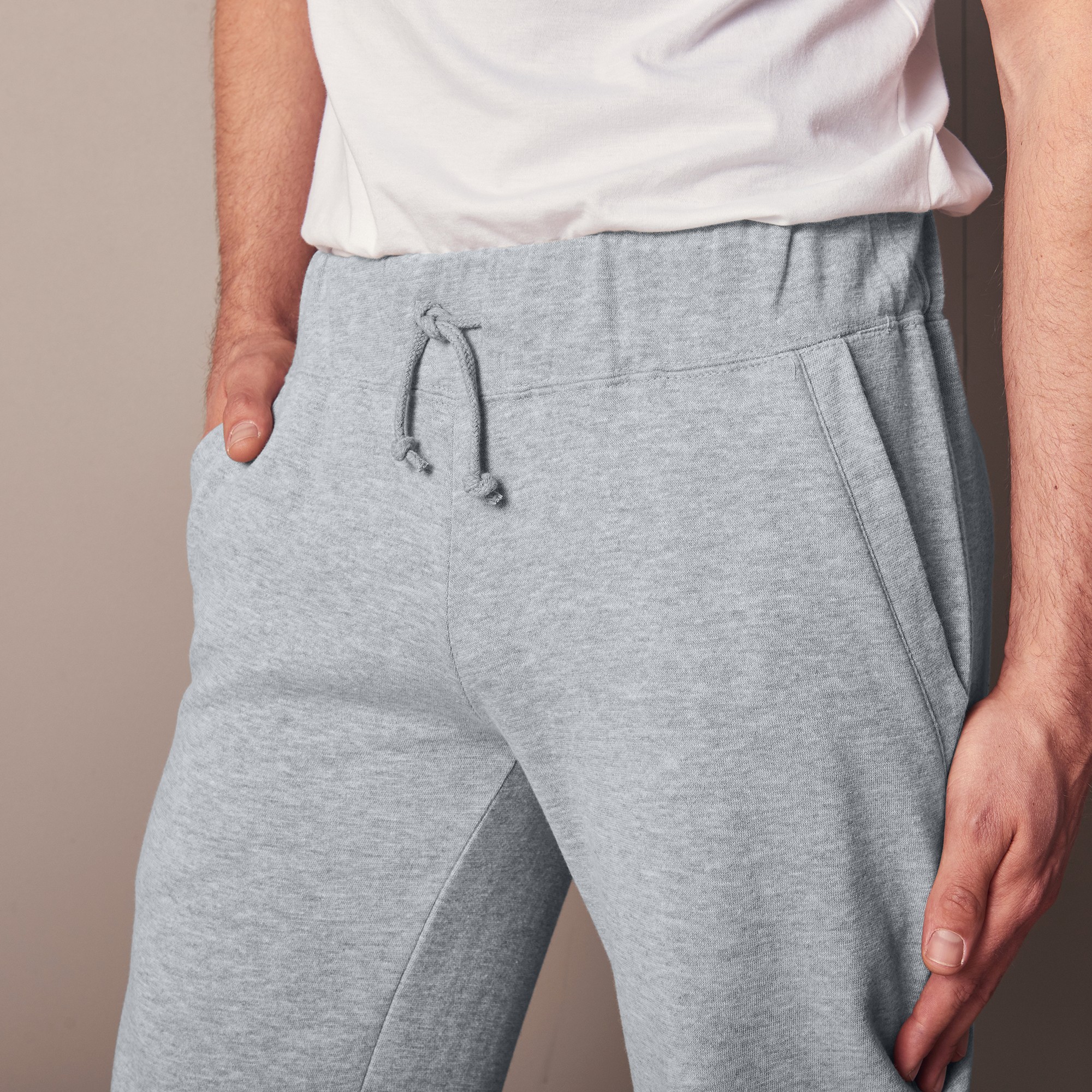 Pantalon jogging molleton chiné