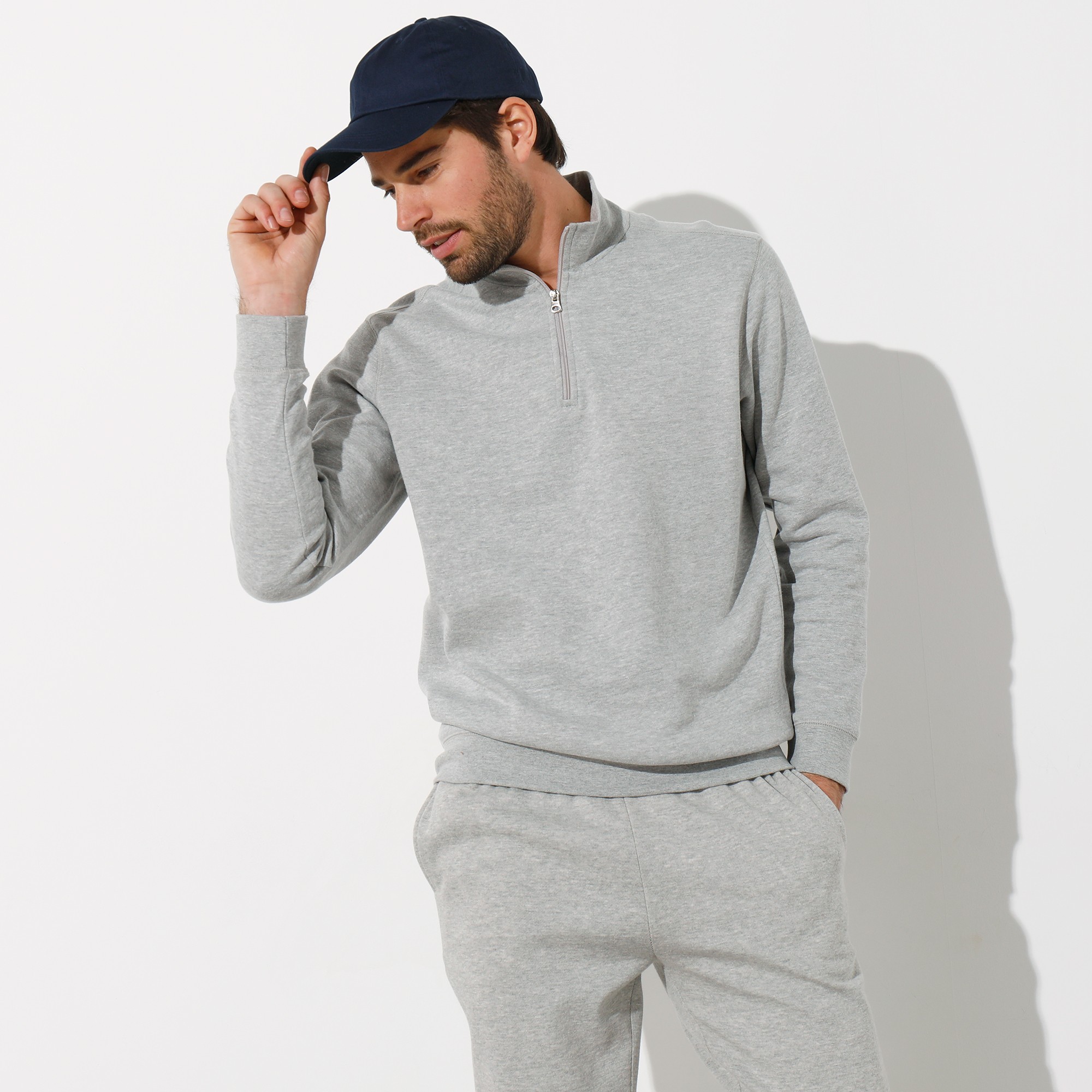 Sweat Molleton Col Camionneur Zippé - Blancheporte