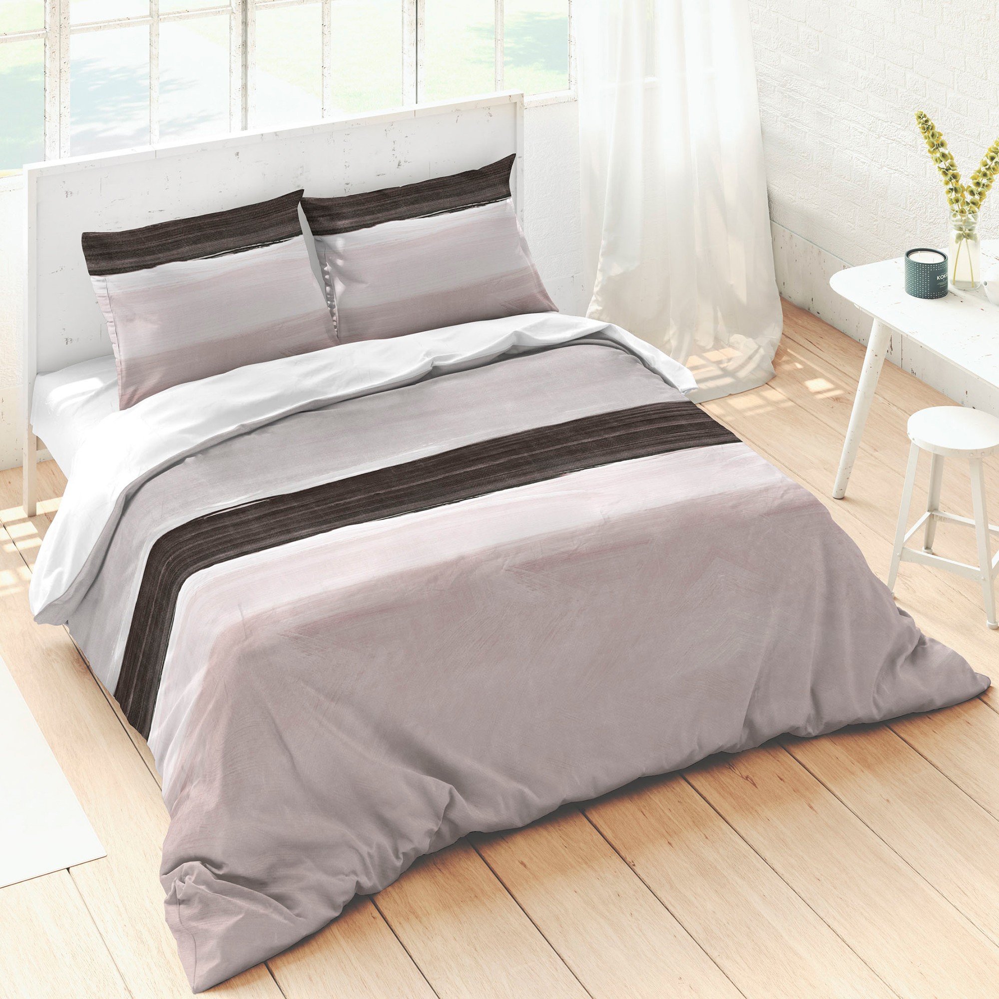 Linge De Lit Valérie Imprimé Fausses Rayures - Coton - Blancheporte