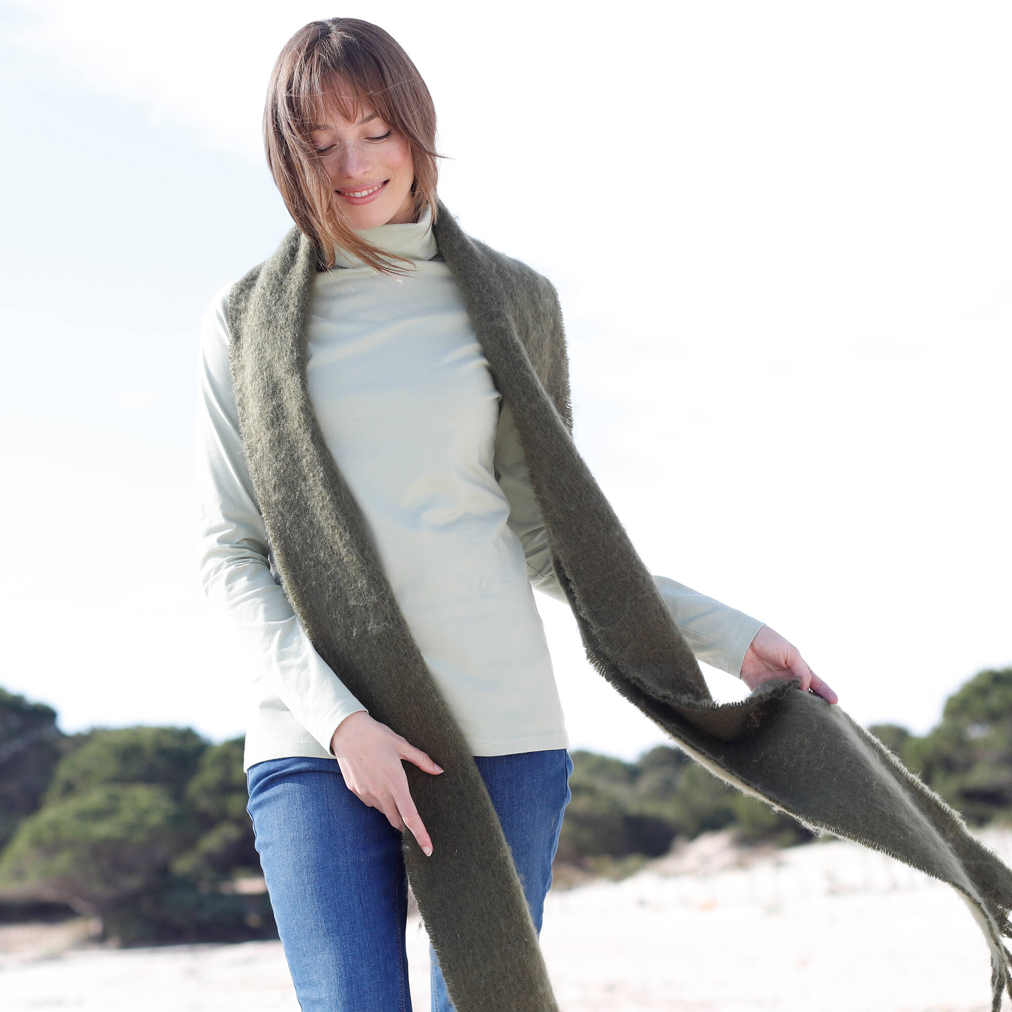 Sous-pull col roul coton stretch uni - Blancheporte 13 €