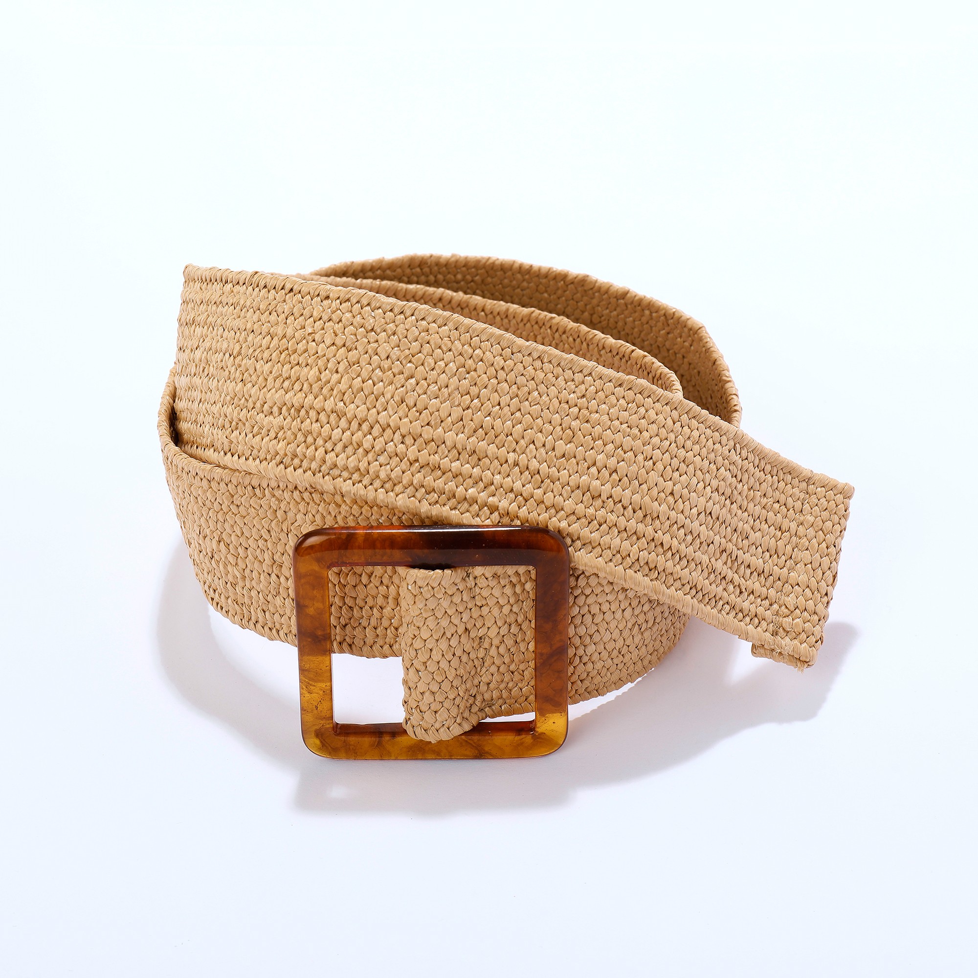 Ceinture lastiqu e tress e style paille beige Blancheporte
