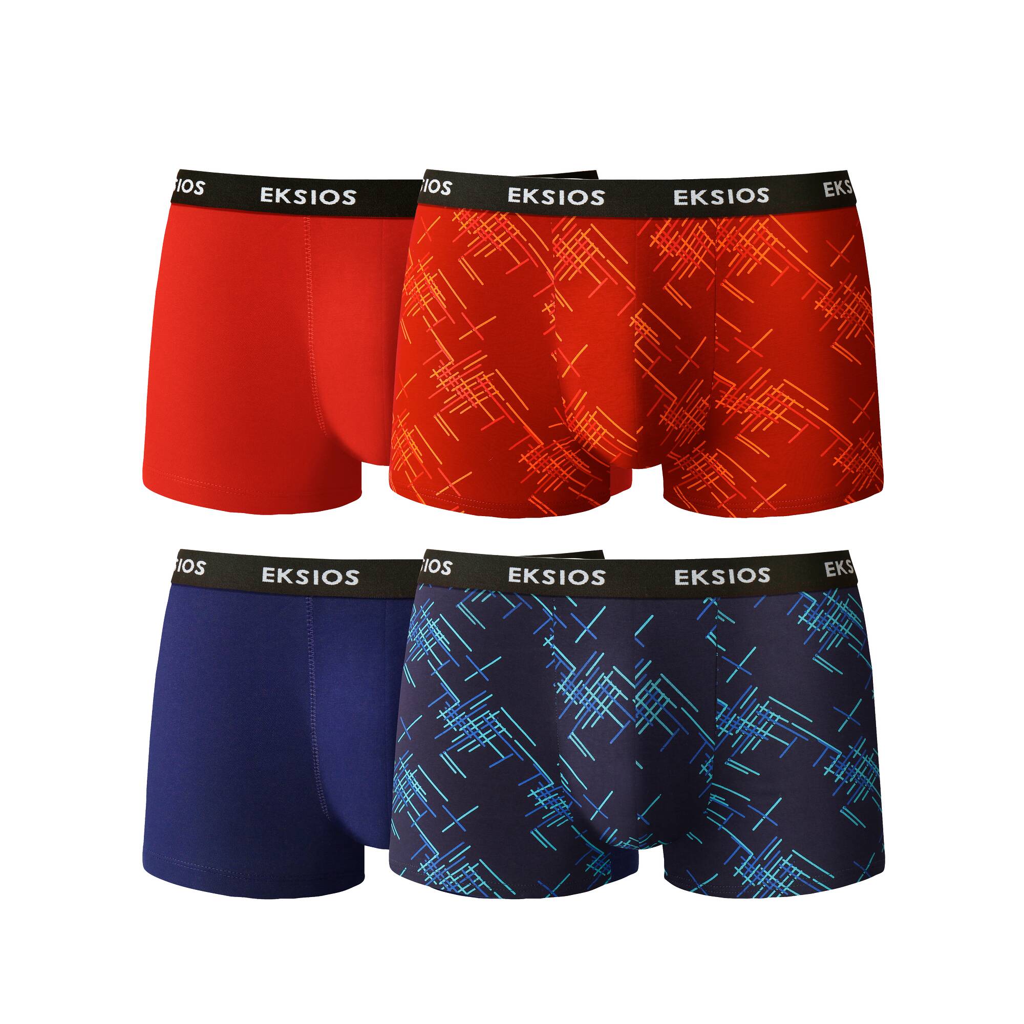 Boxer élastiqué fantaisie - lot de 4 - Blancheporte