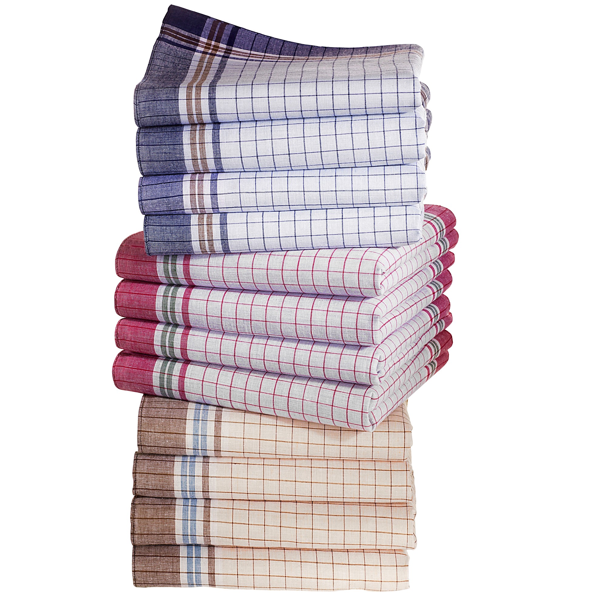 Mouchoirs Petits Carreaux Homme - Pur Coton - Blancheporte