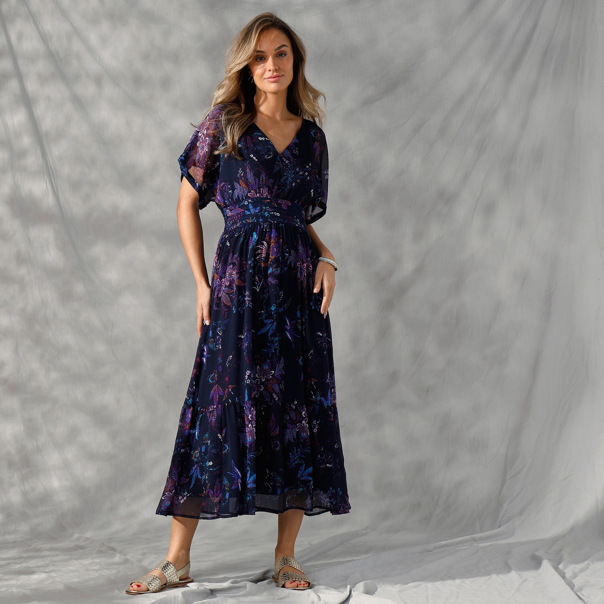 Robe Longue En Voile Imprimé - Blancheporte