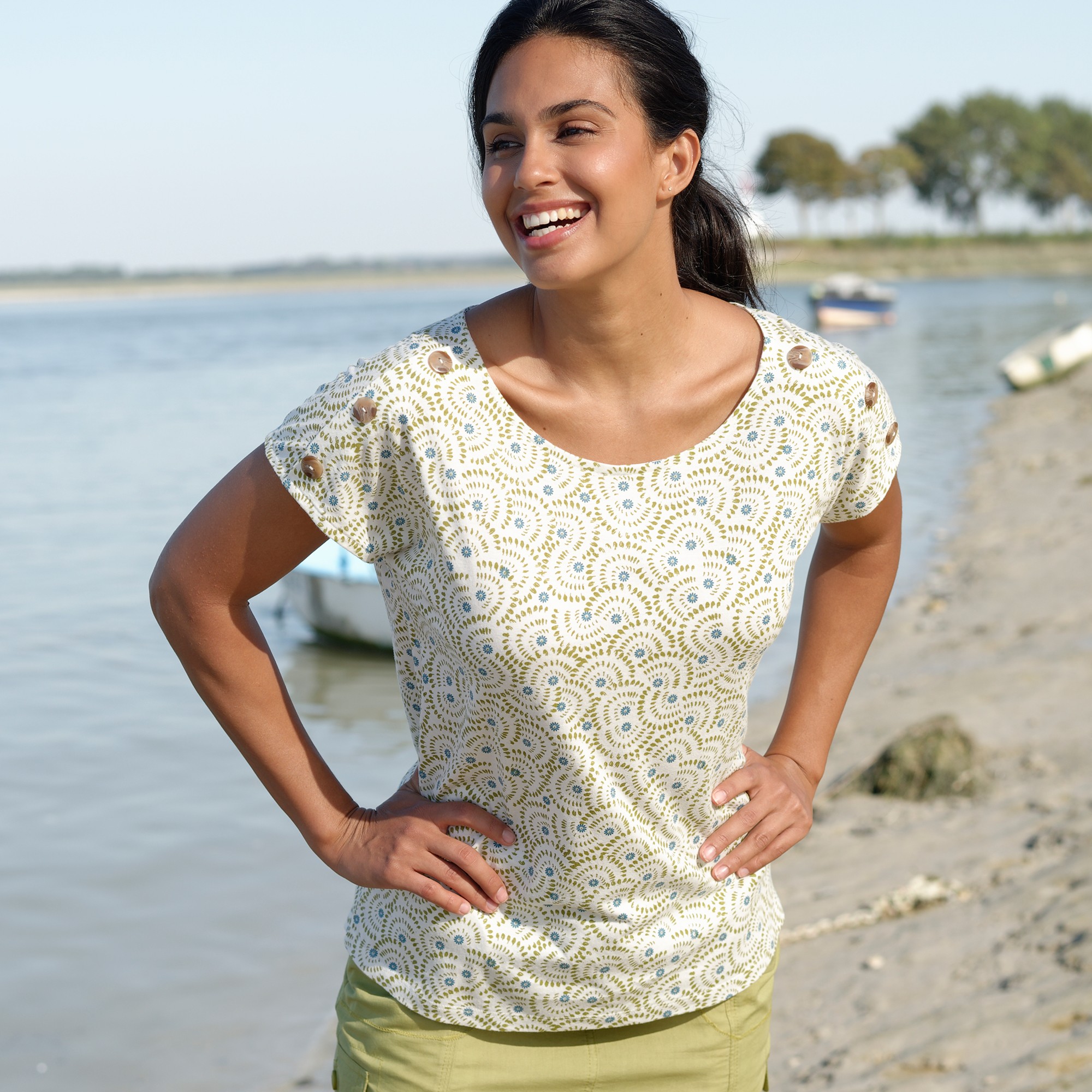 T-shirt Imprimé Col Rond - Blancheporte