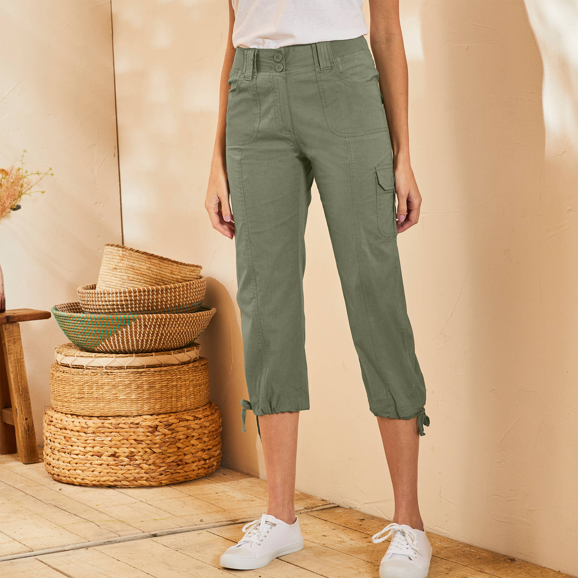 Pantalon Corsaire (pantacourt) Blancheporte Taille 48 - Beige - Neuf Sans étiquettes