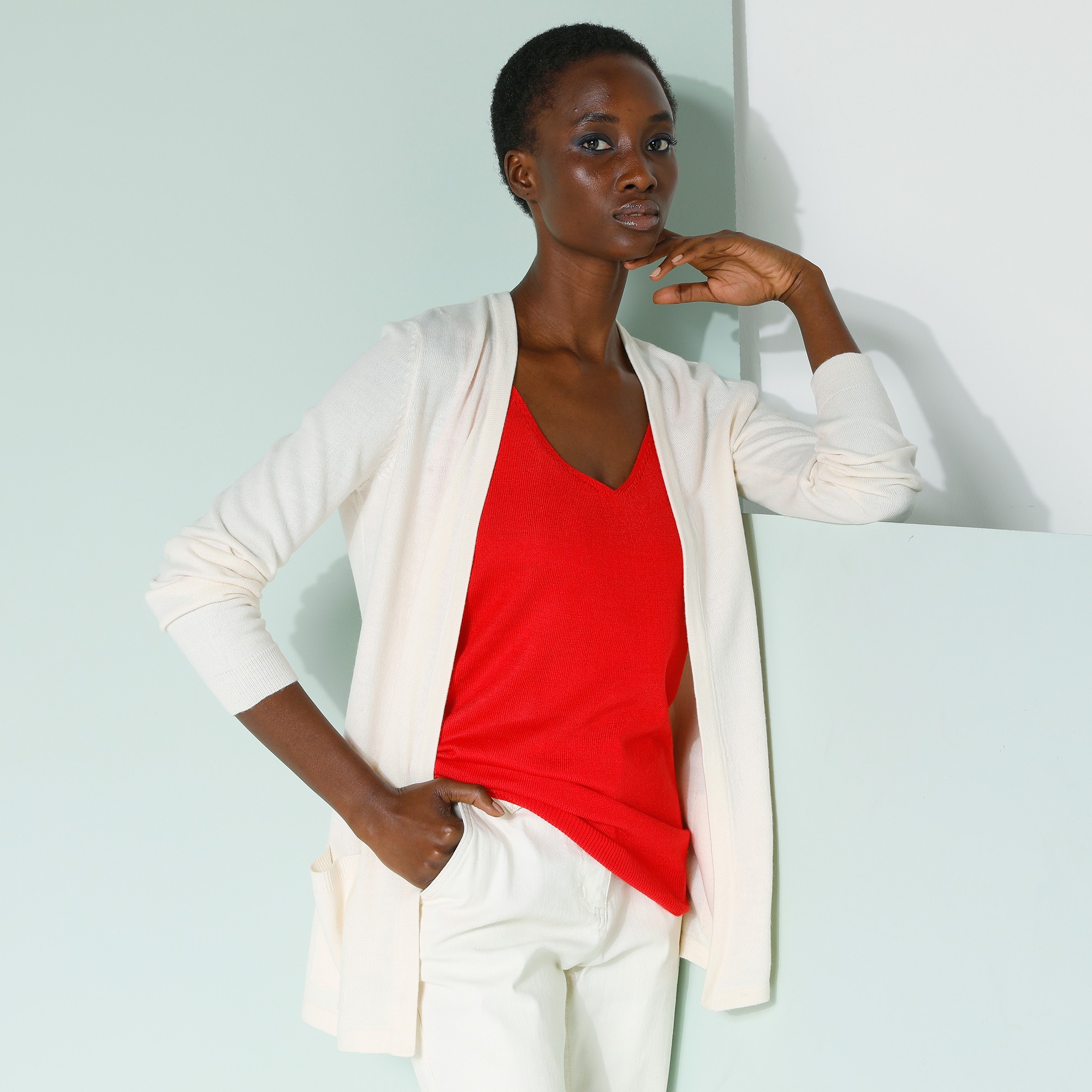 Gilet Long Porter Ouvert - Blancheporte