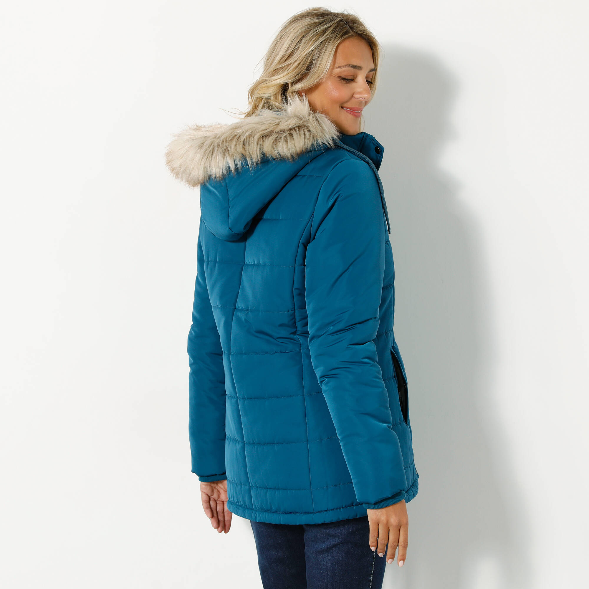 Doudoune bleu canard top